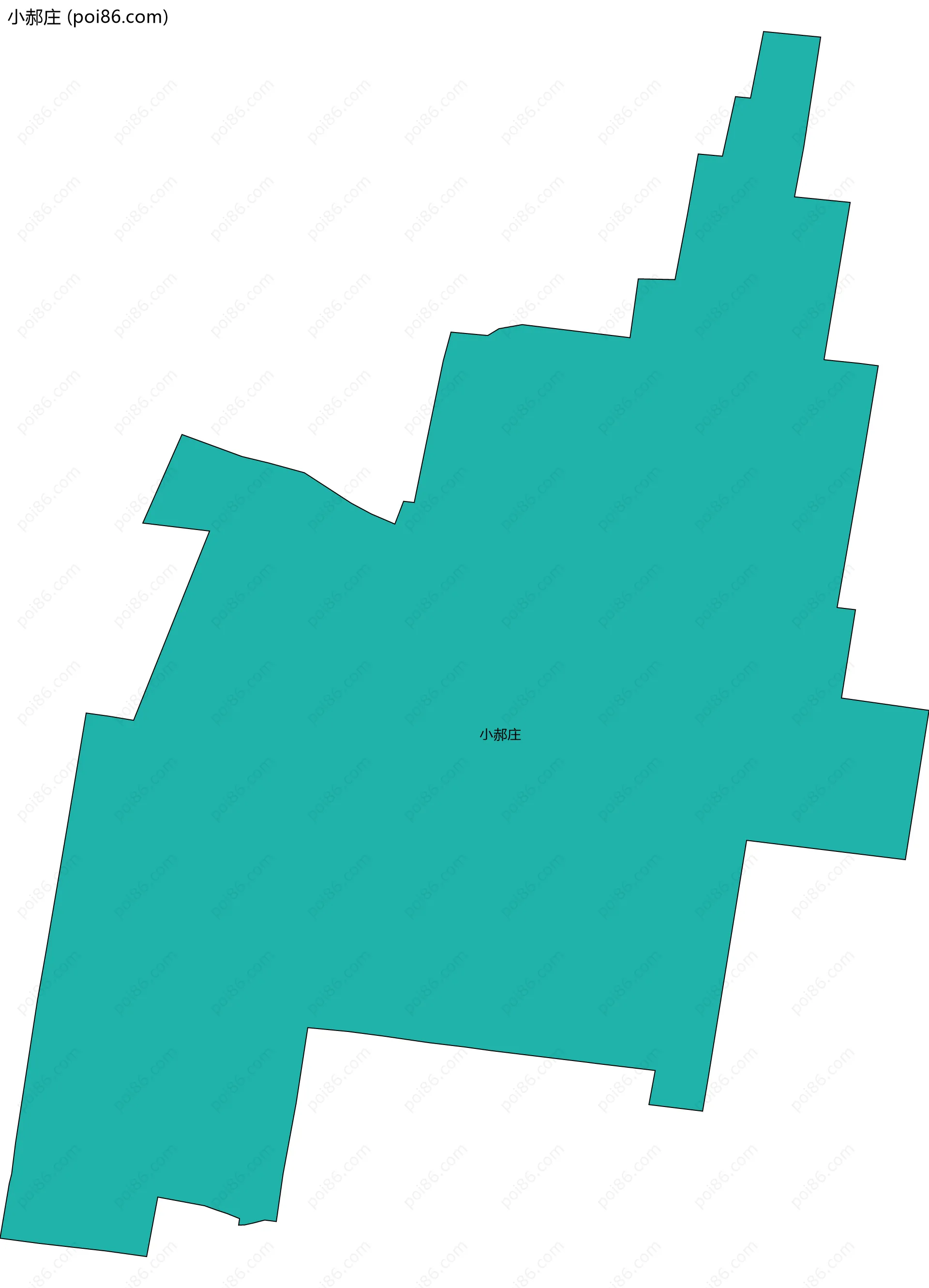 小郝庄边界地图