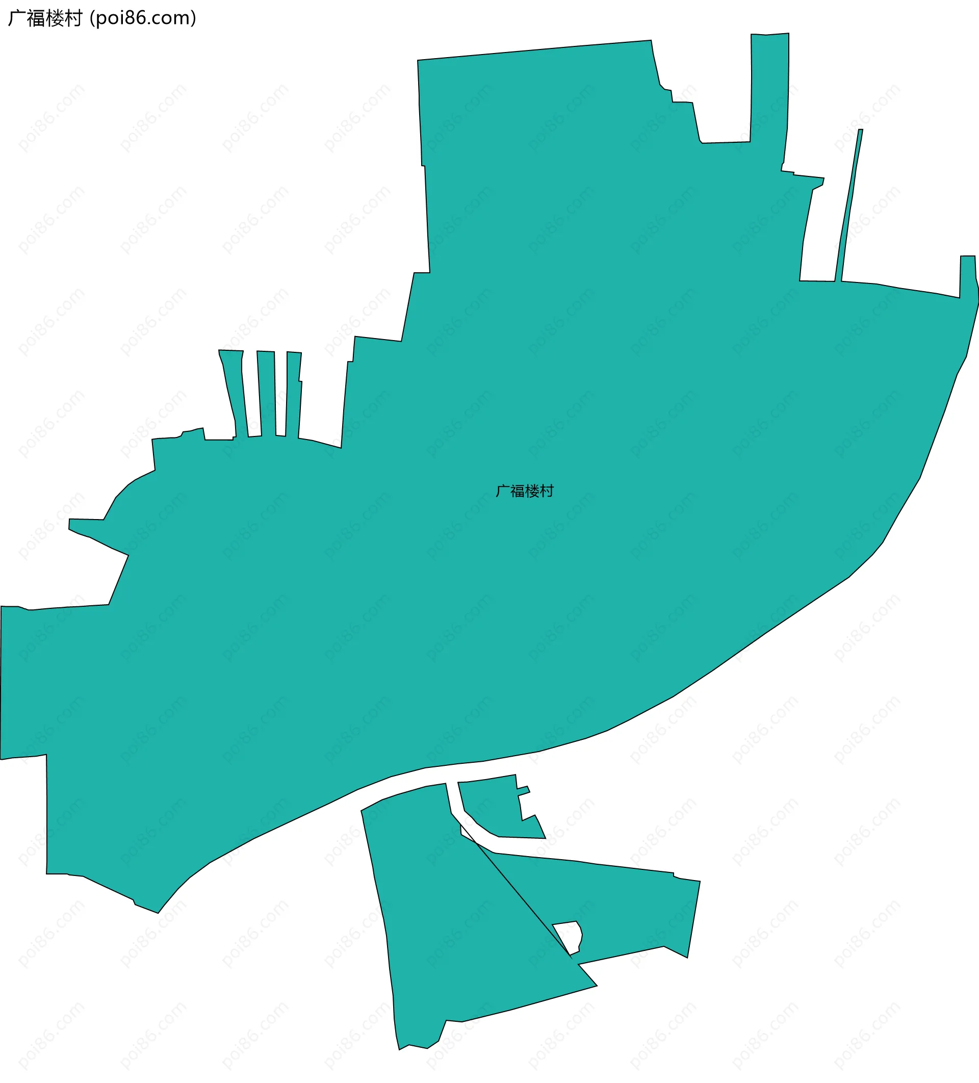 广福楼村边界地图