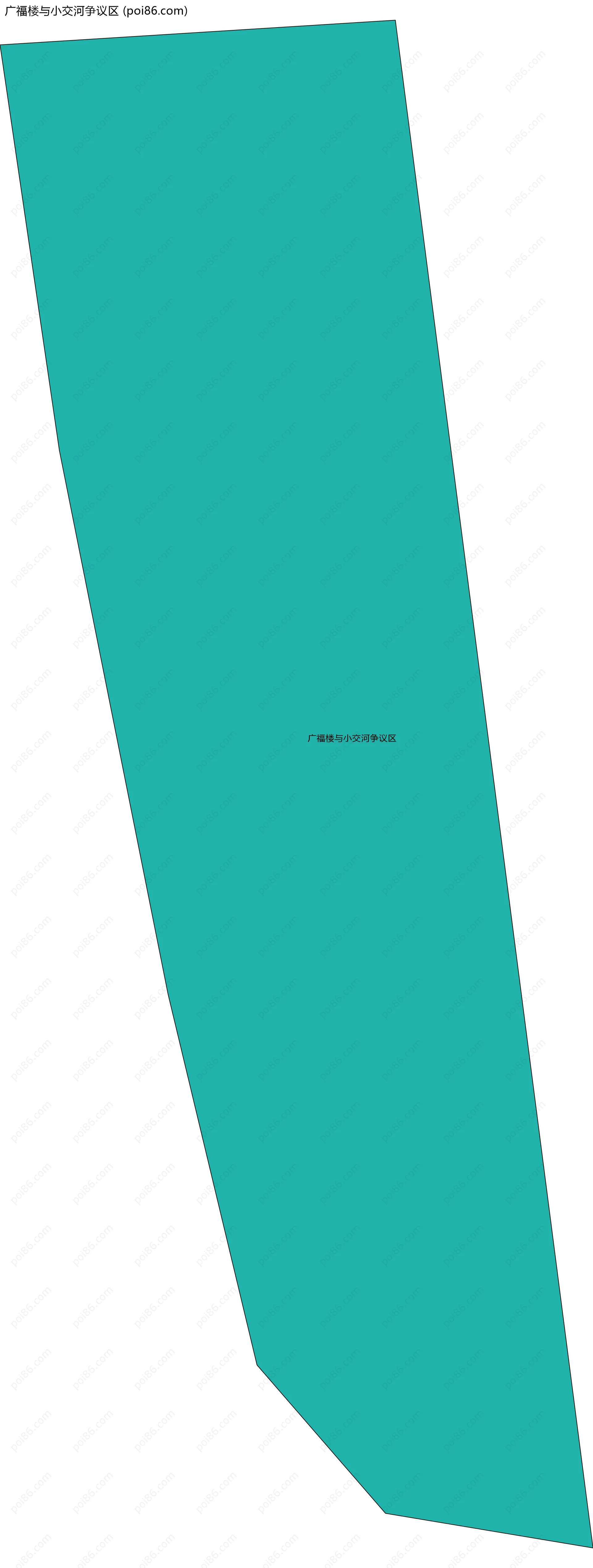 广福楼与小交河争议区边界地图