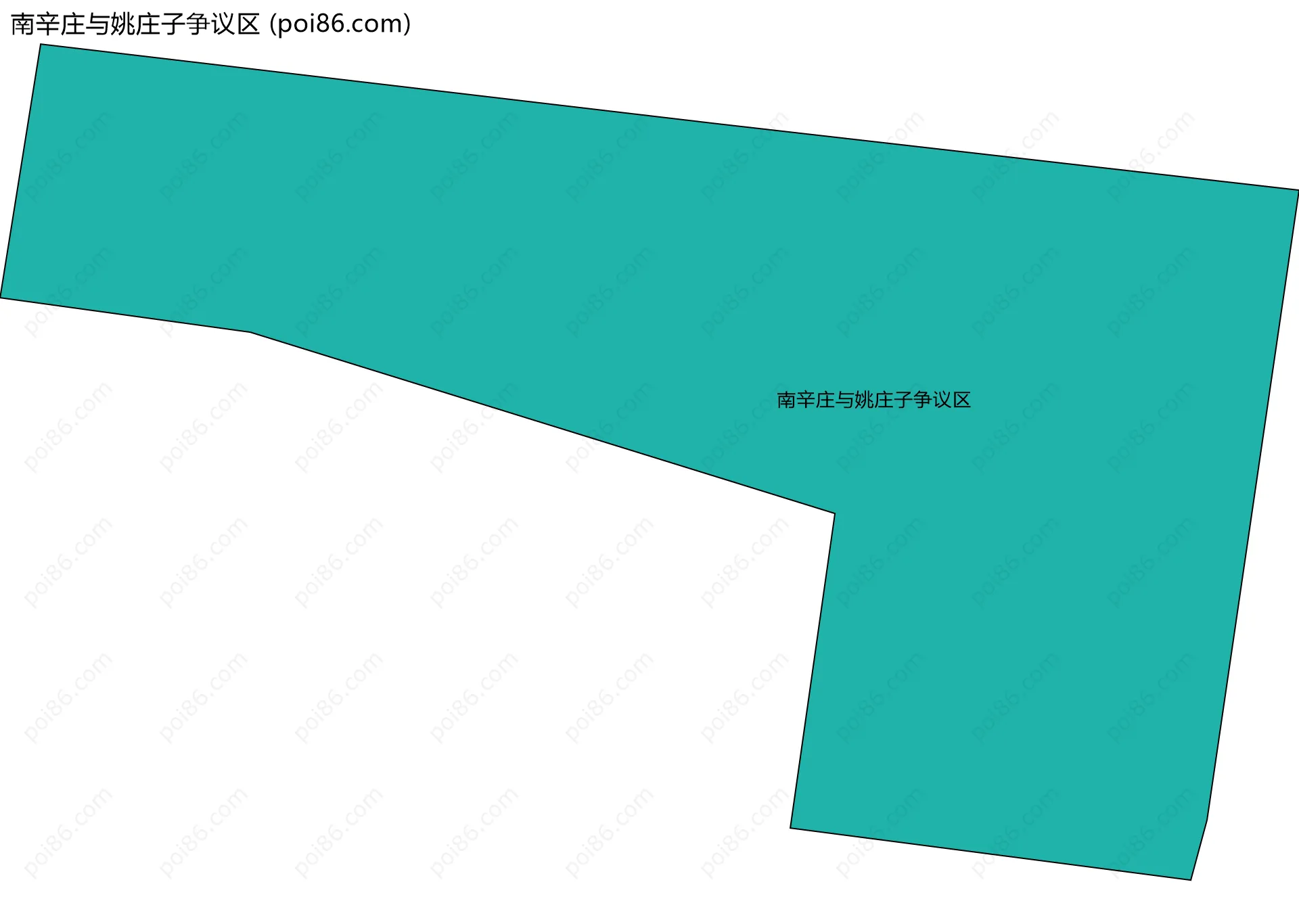 南辛庄与姚庄子争议区边界地图