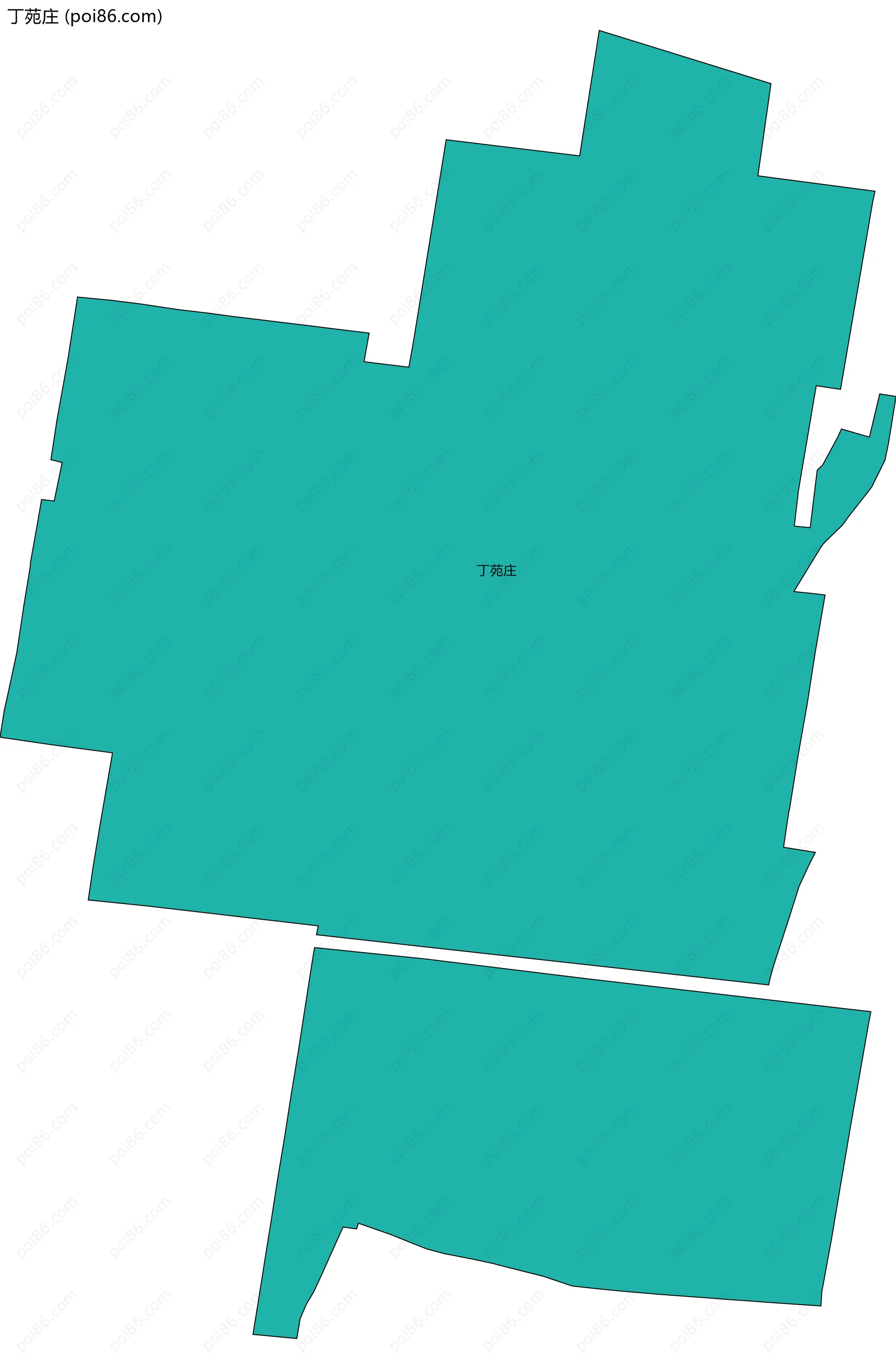 丁苑庄边界地图
