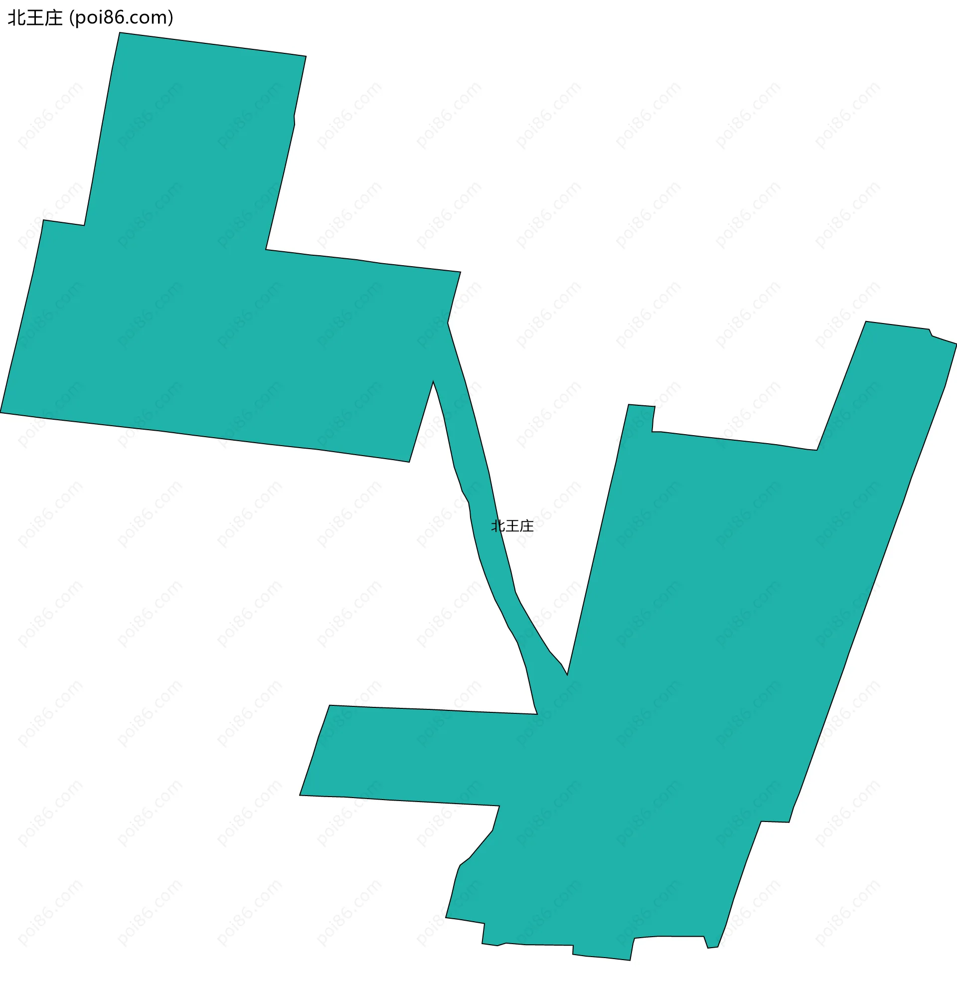 北王庄边界地图