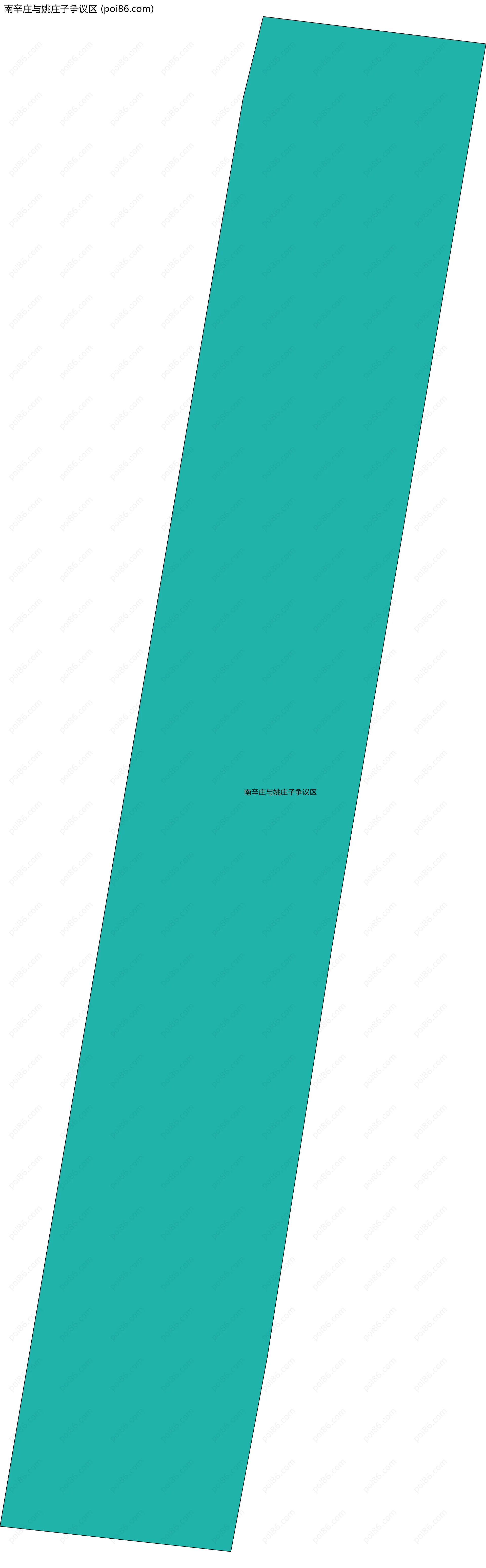 南辛庄与姚庄子争议区边界地图