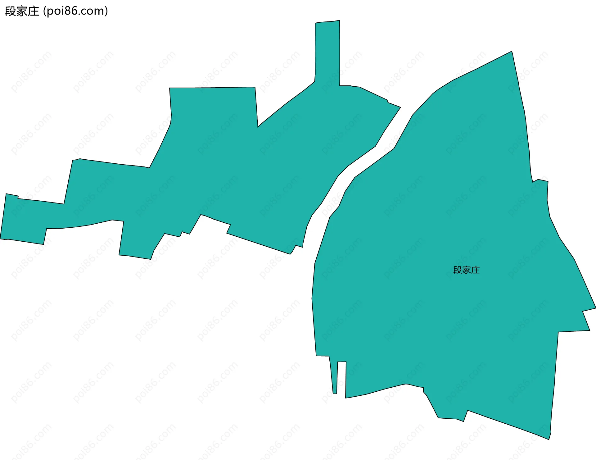 段家庄边界地图