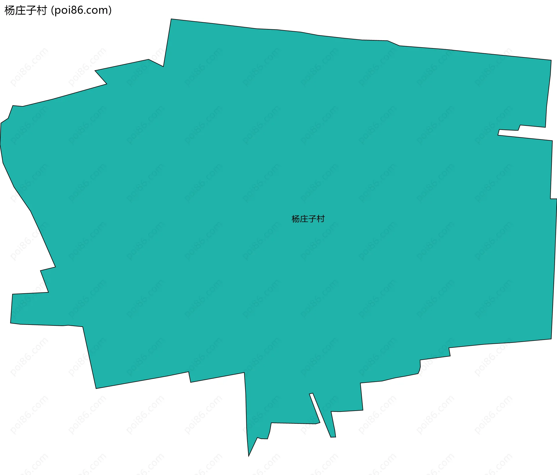 杨庄子村边界地图
