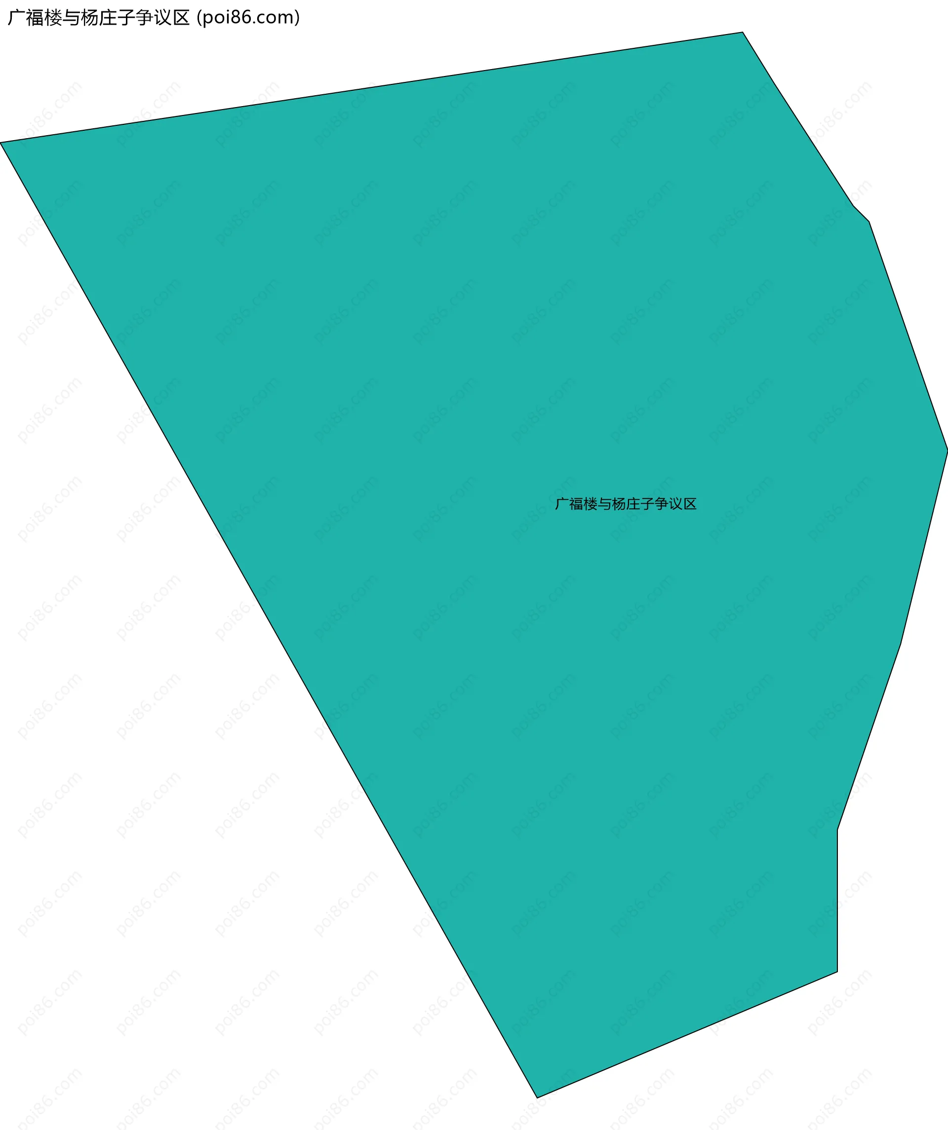 广福楼与杨庄子争议区边界地图