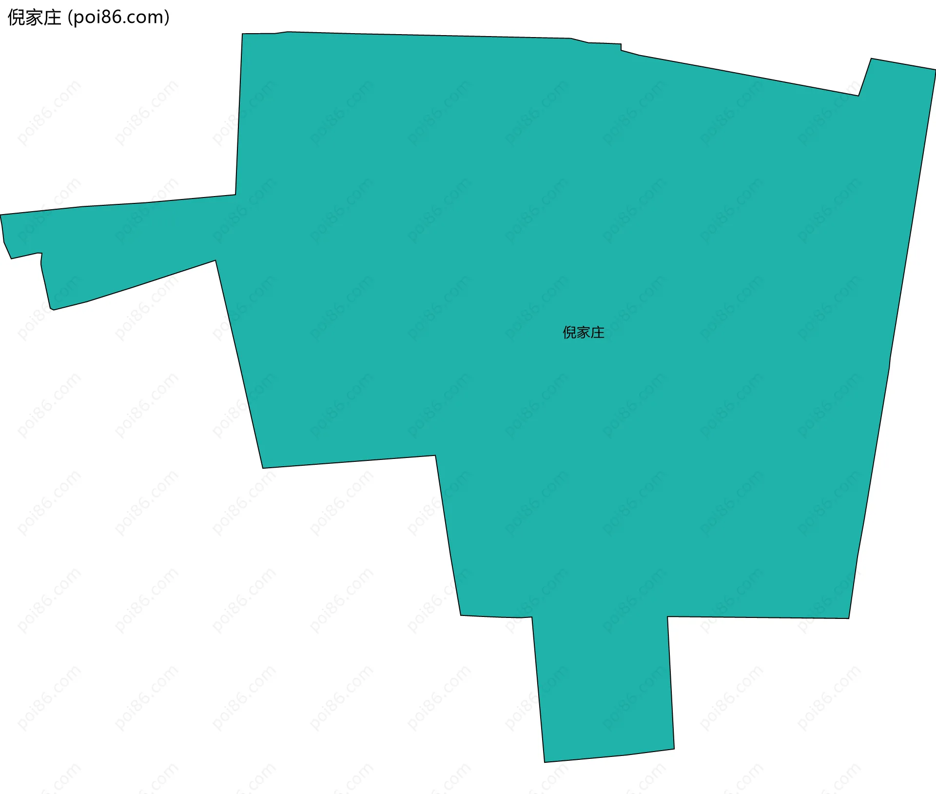 倪家庄边界地图