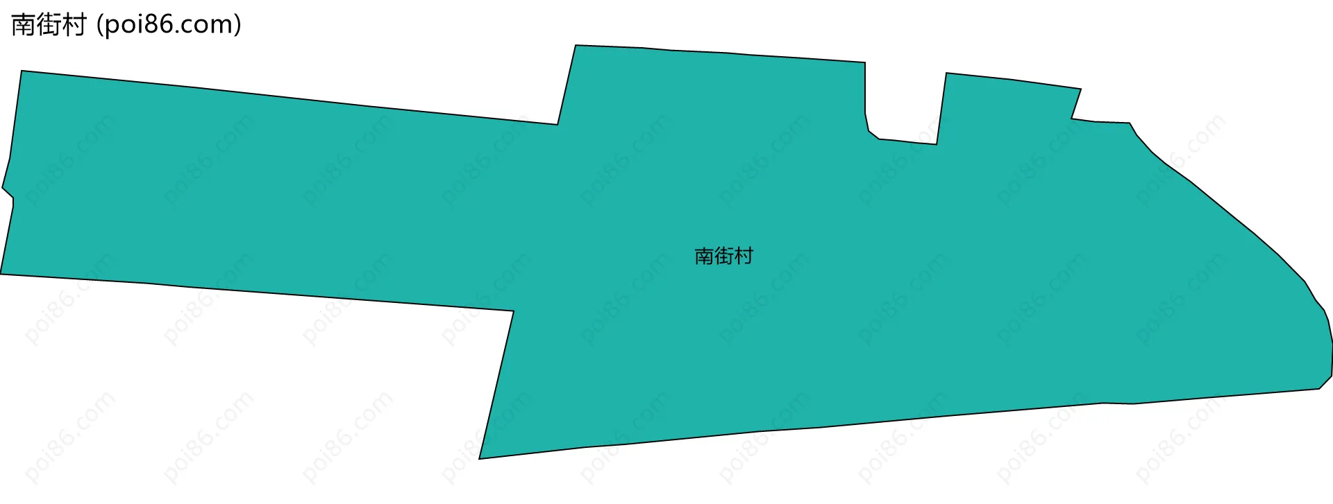 南街村边界地图