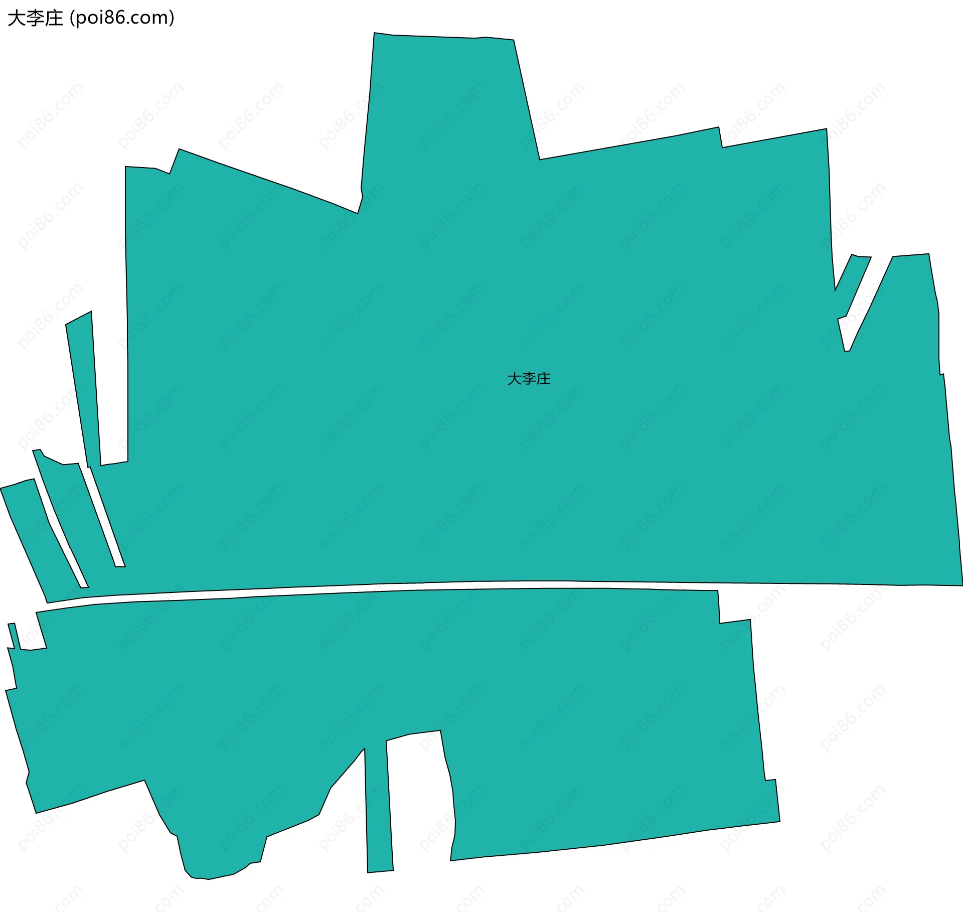 大李庄边界地图