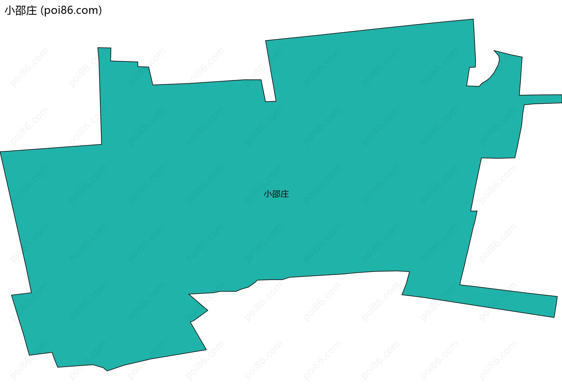 小邵庄边界地图