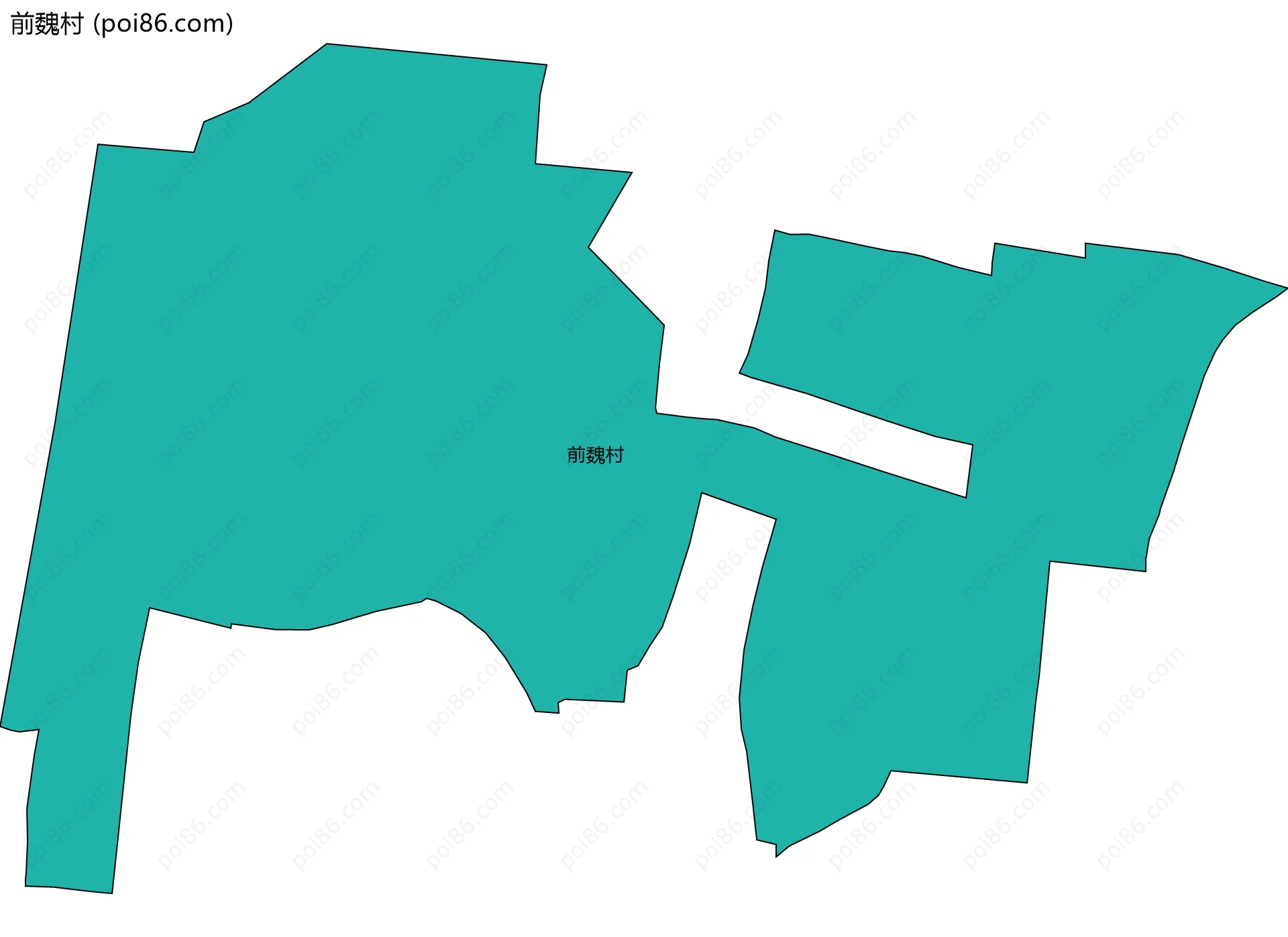 前魏村边界地图