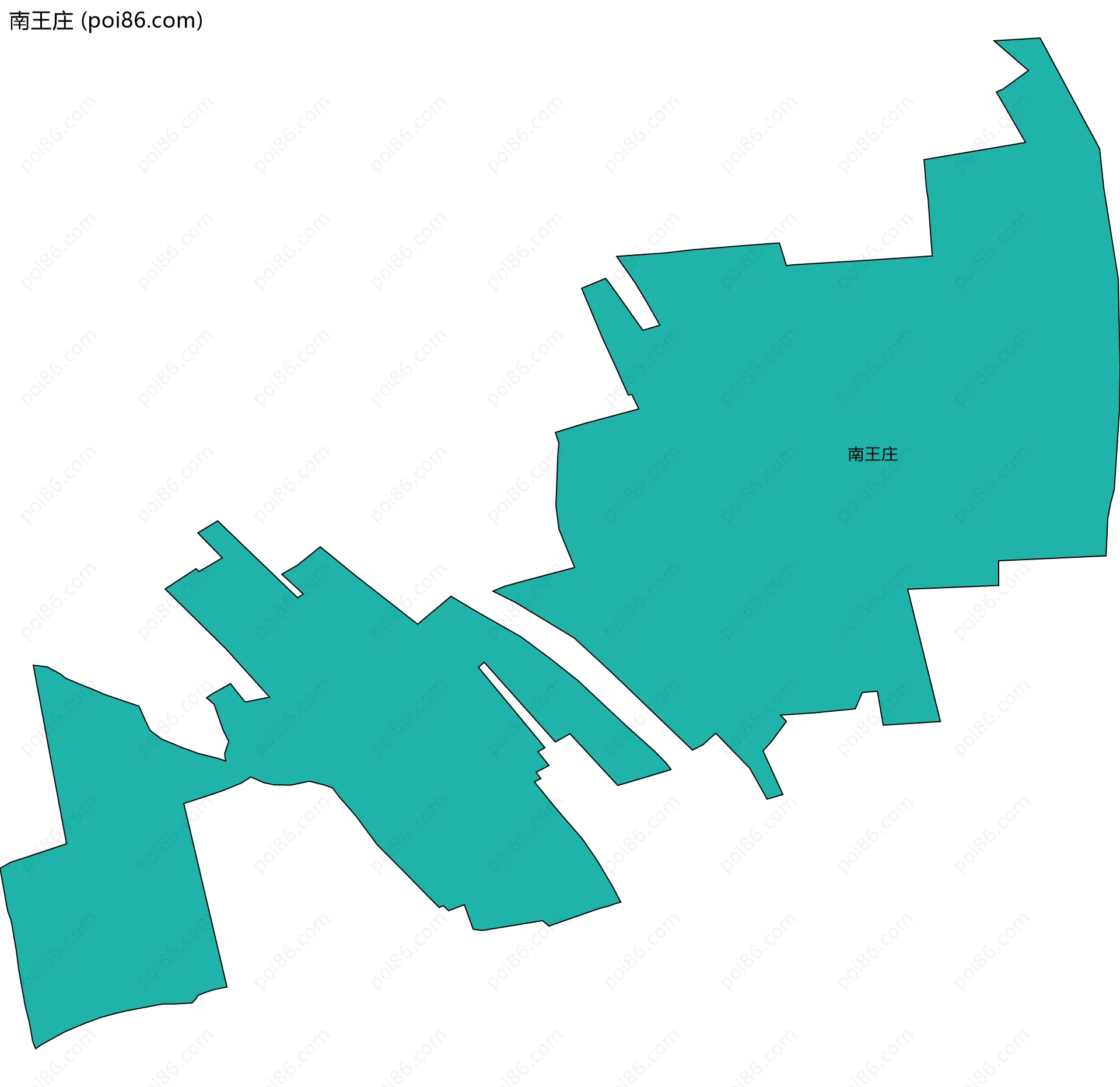 南王庄边界地图