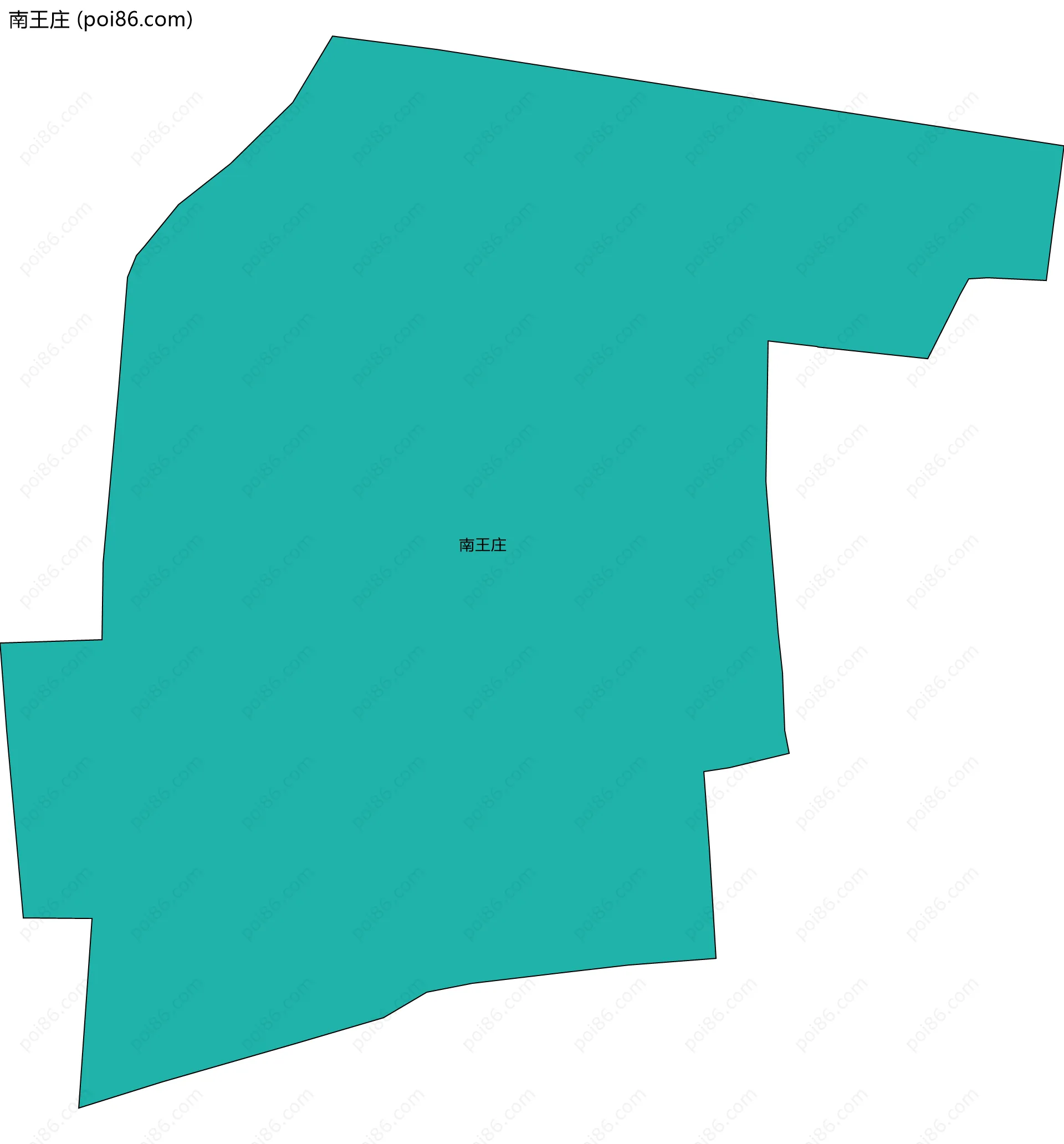 南王庄边界地图