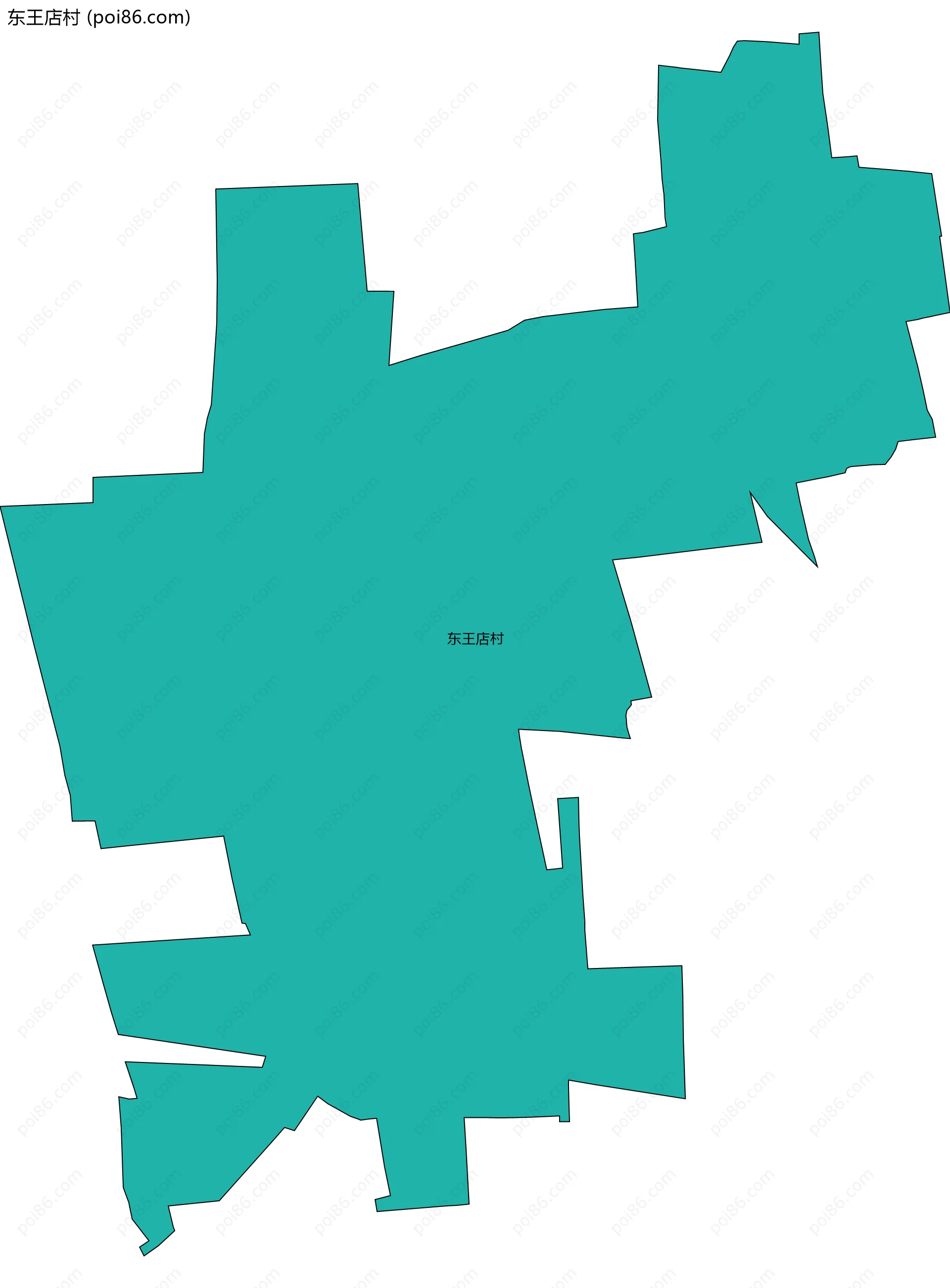 东王店村边界地图