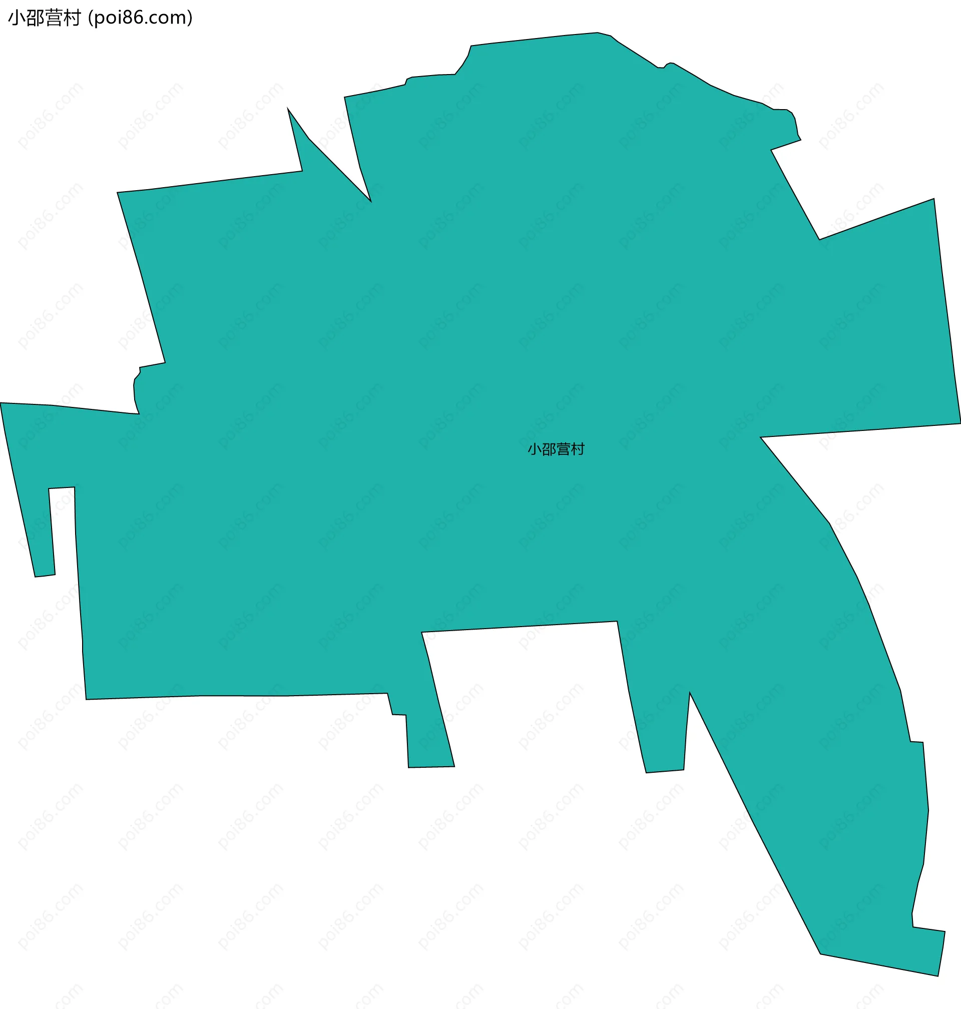 小邵营村边界地图