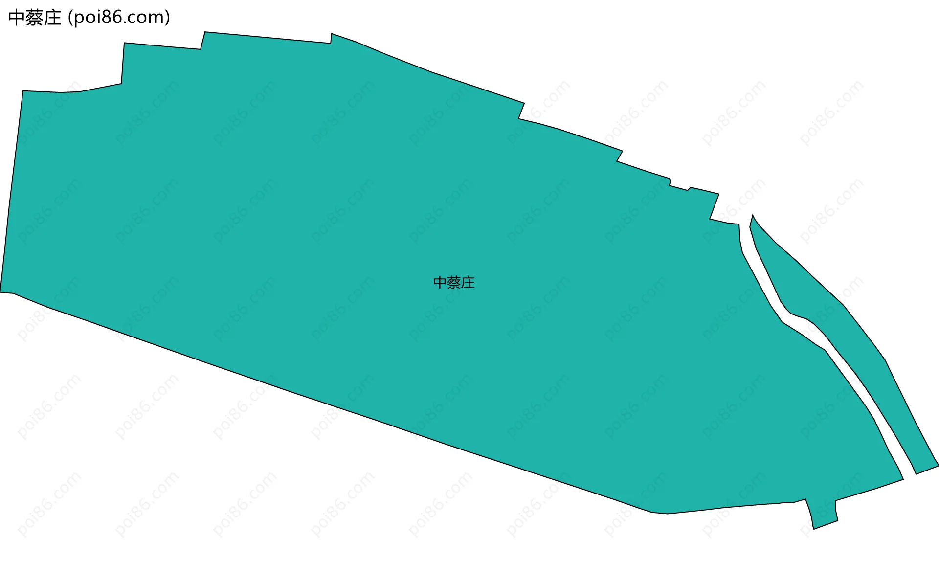 中蔡庄边界地图