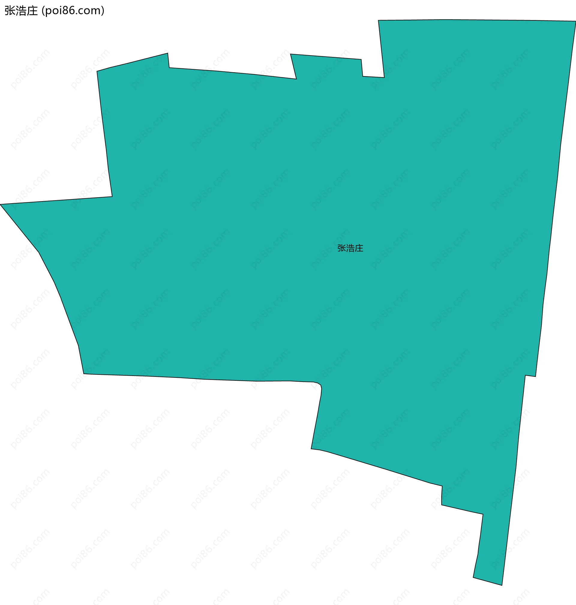 张浩庄边界地图