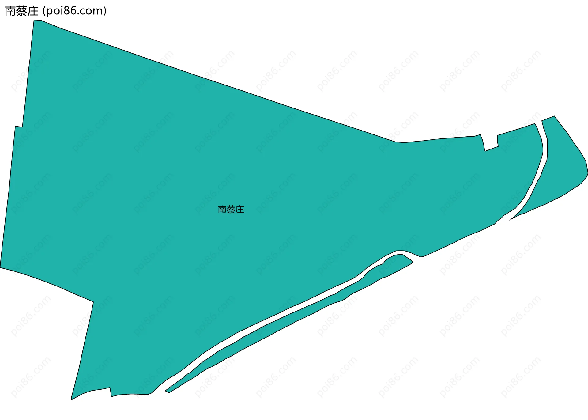 南蔡庄边界地图