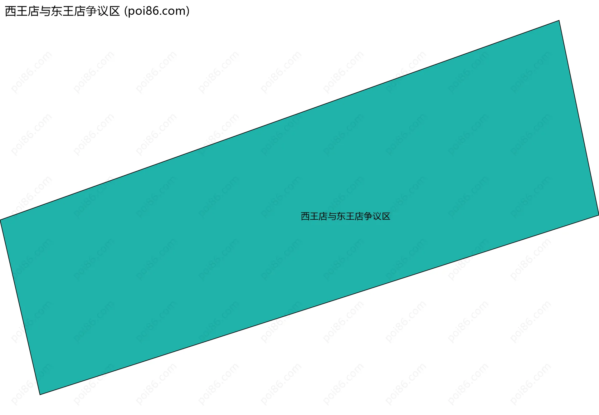 西王店与东王店争议区边界地图