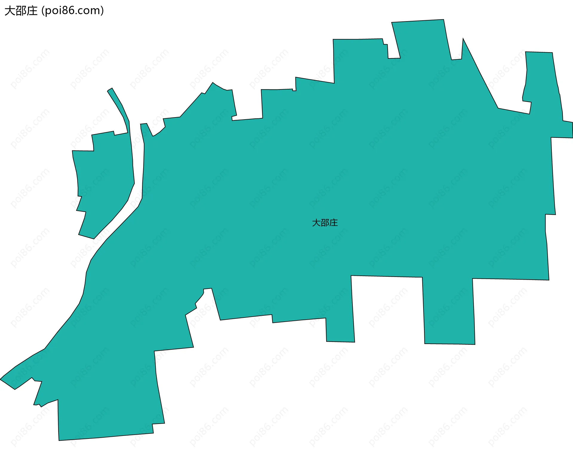 大邵庄边界地图