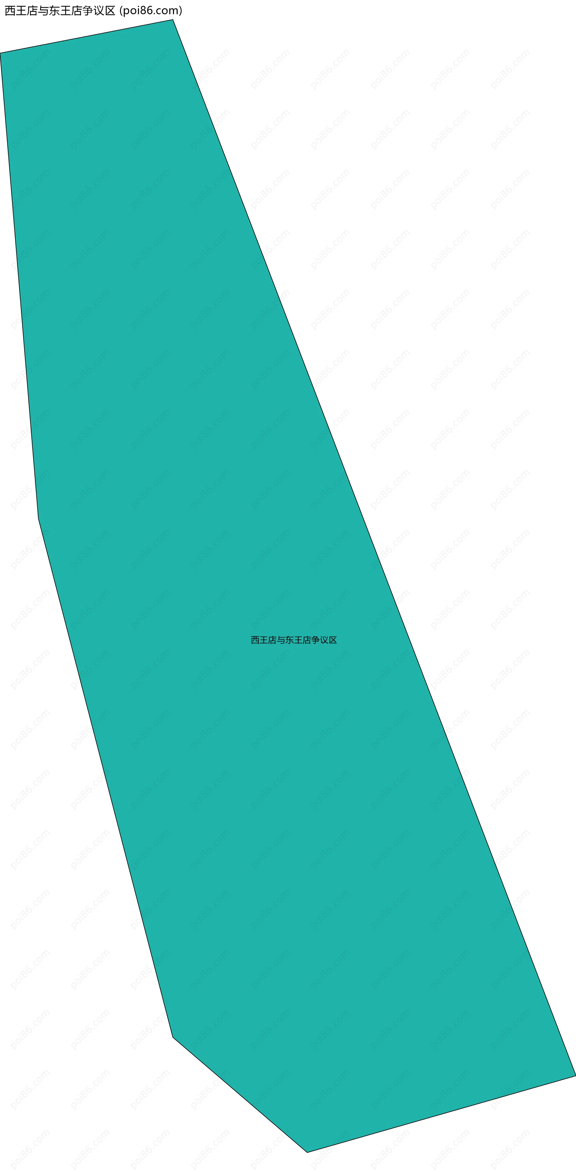 西王店与东王店争议区边界地图