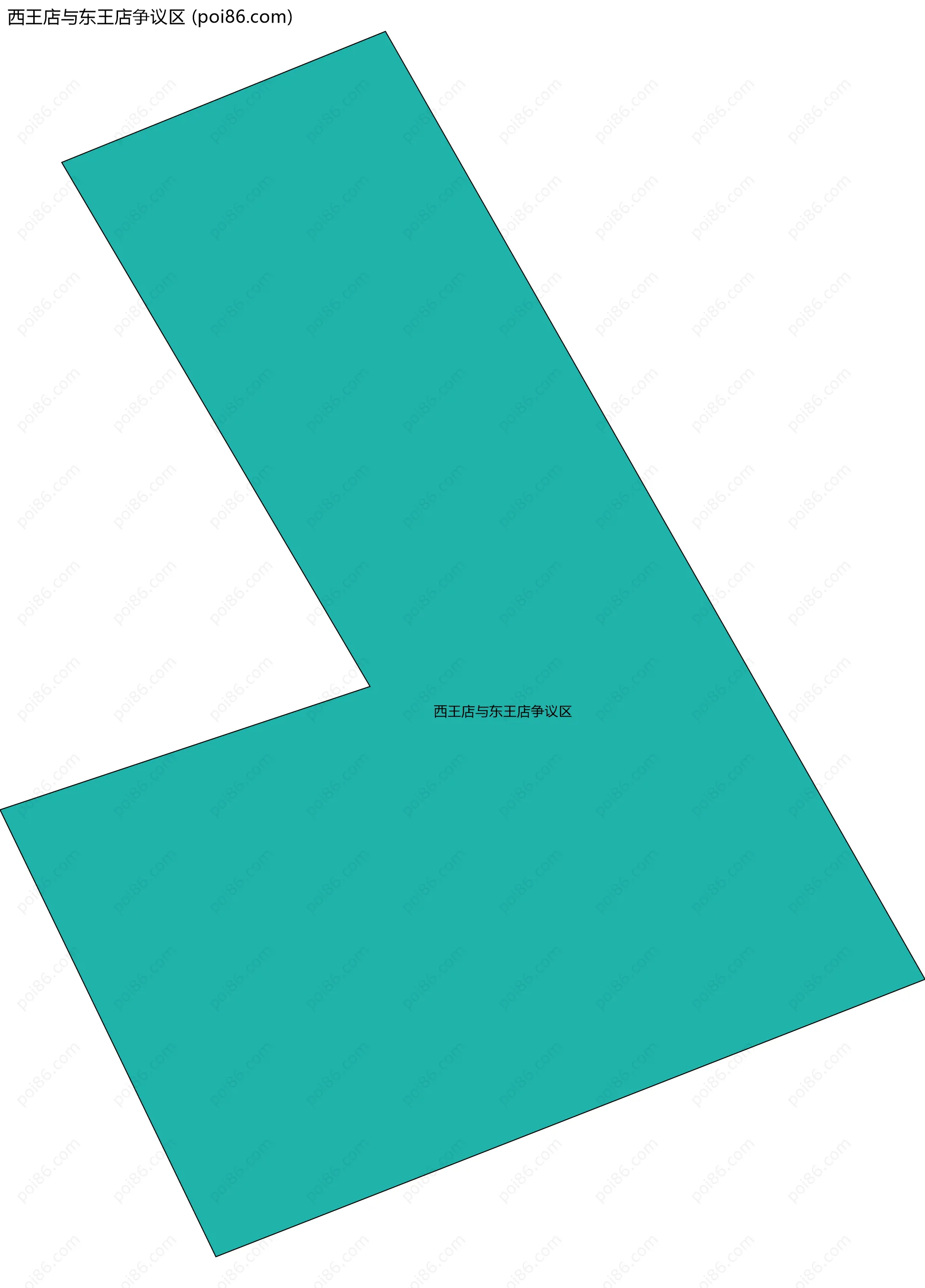 西王店与东王店争议区边界地图