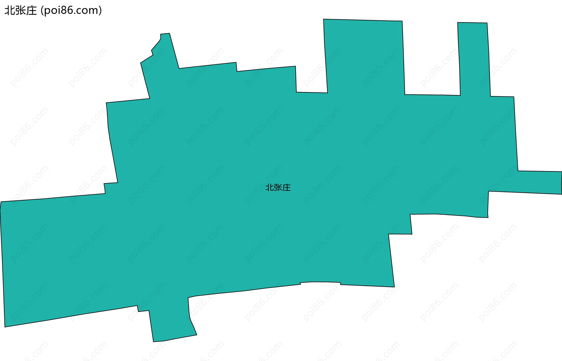 北张庄边界地图