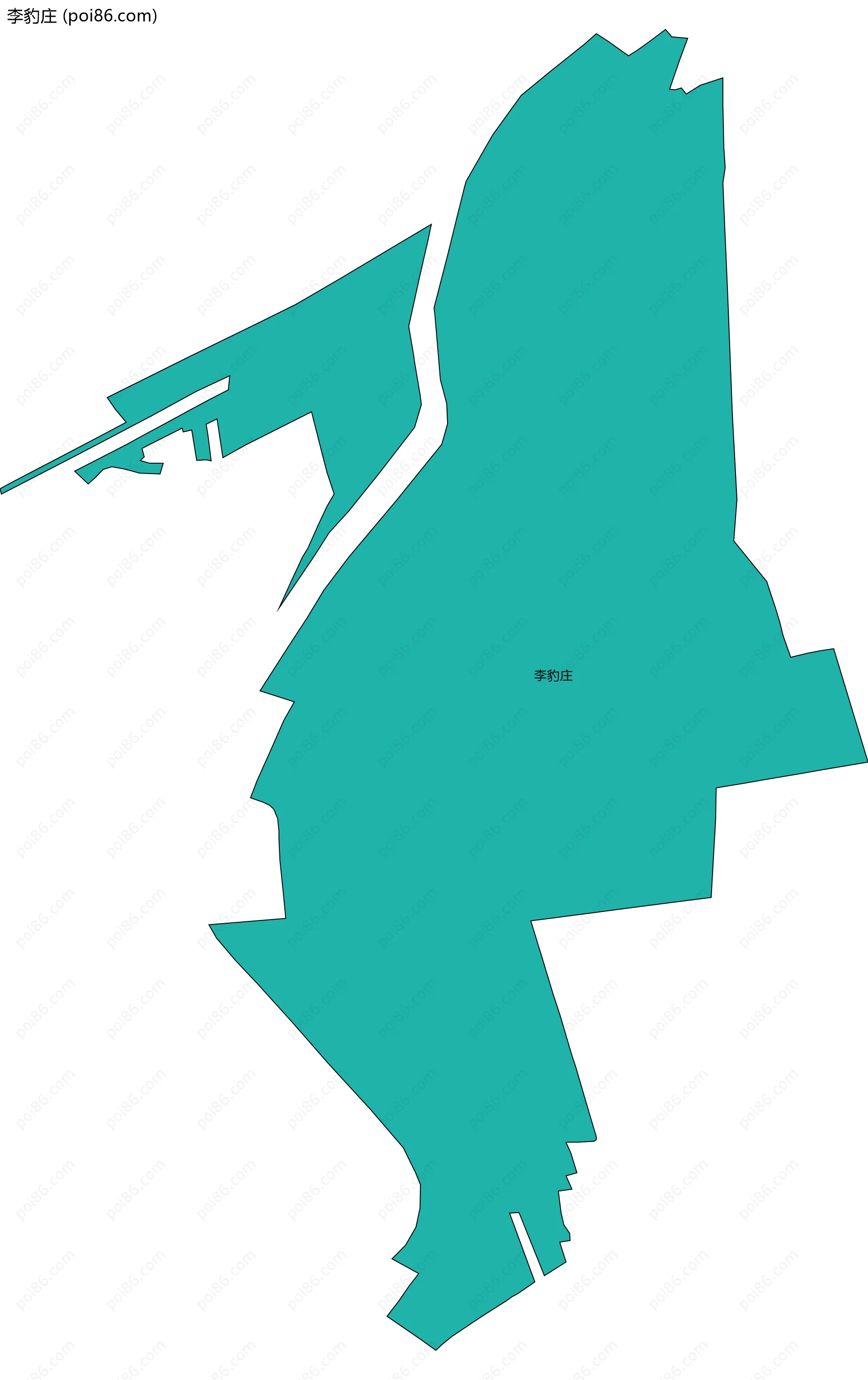 李豹庄边界地图