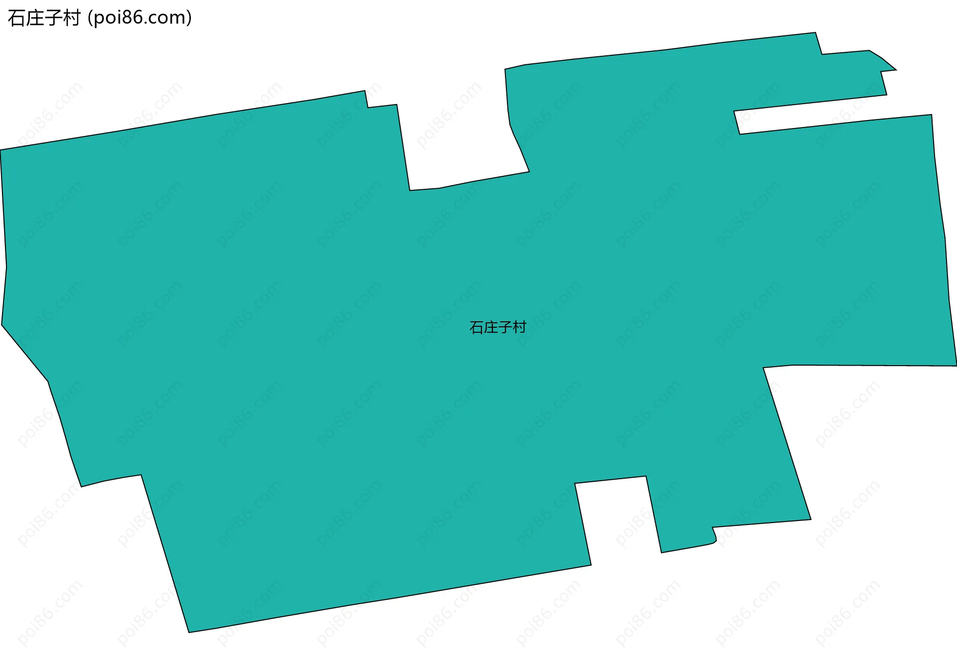 石庄子村边界地图