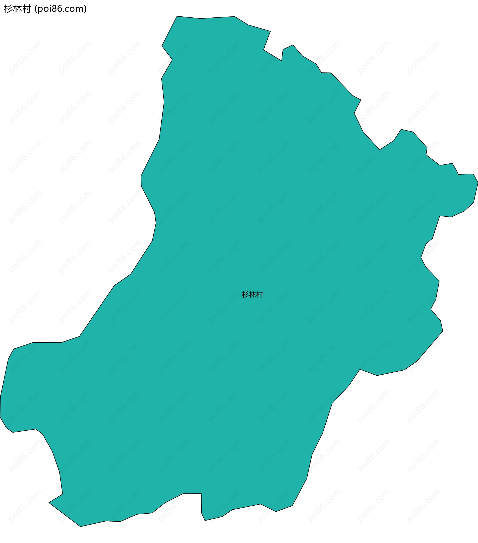 杉林村边界地图