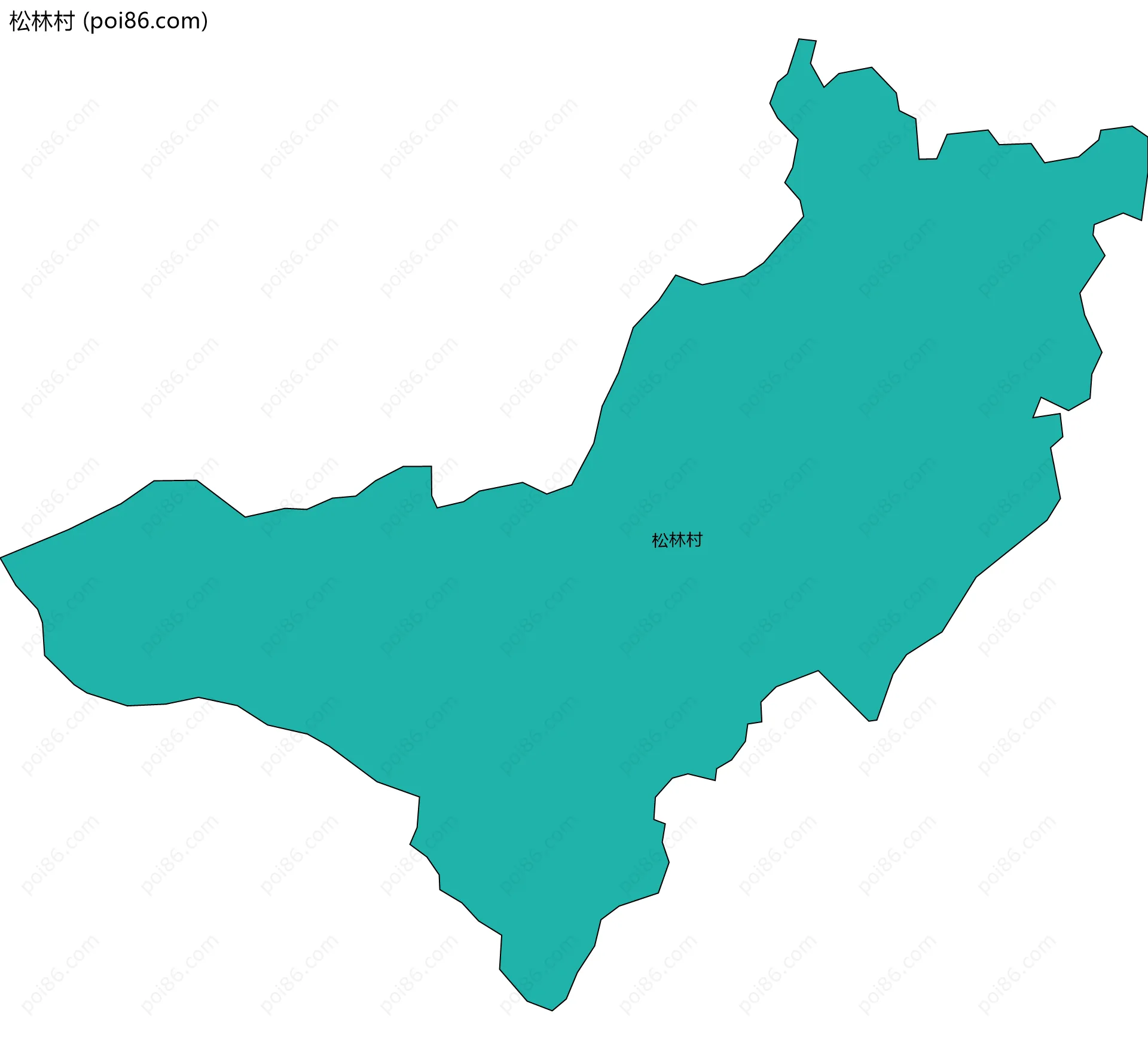 松林村边界地图