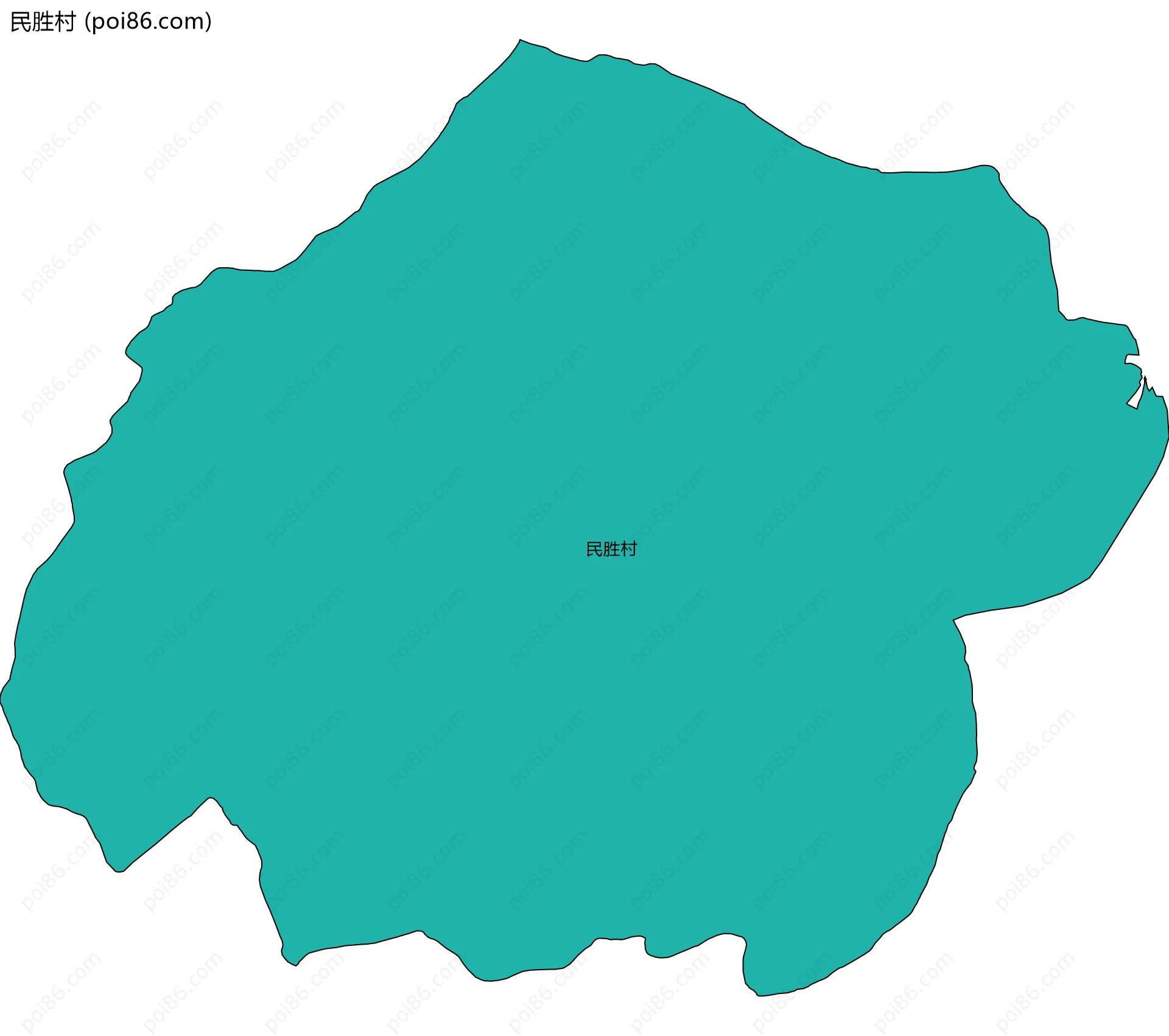 民胜村边界地图