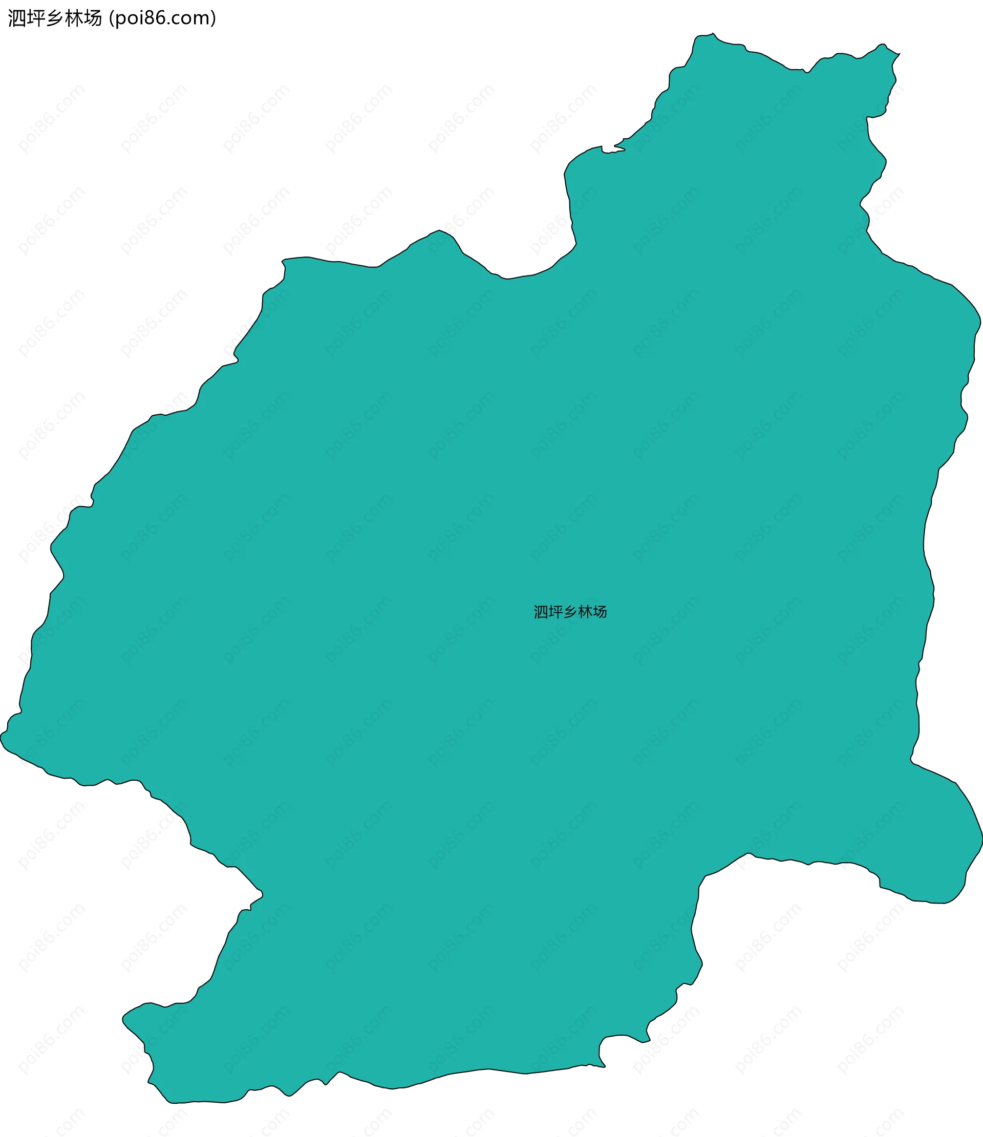 泗坪乡林场边界地图