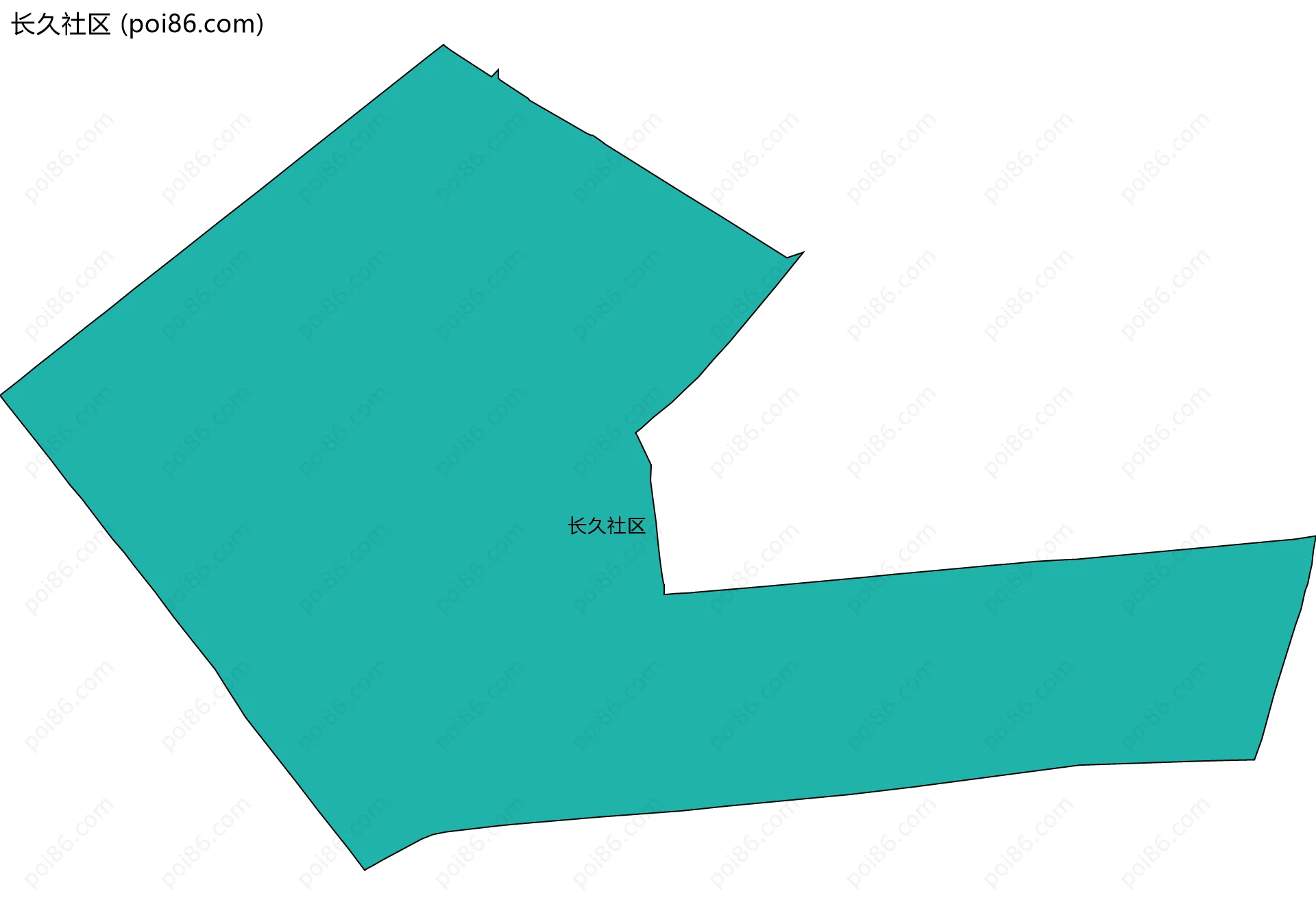 长久社区边界地图