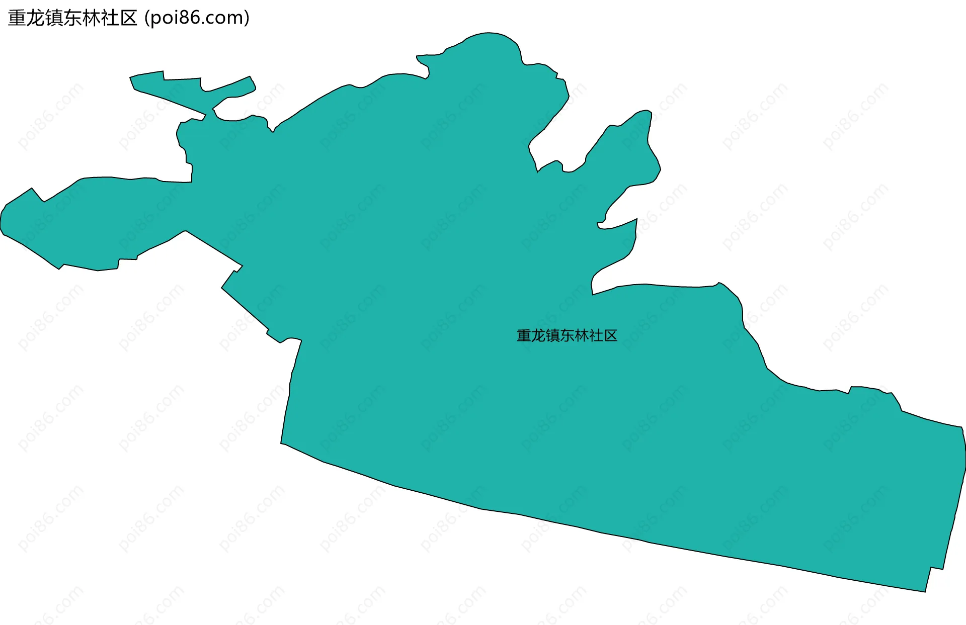 重龙镇东林社区边界地图