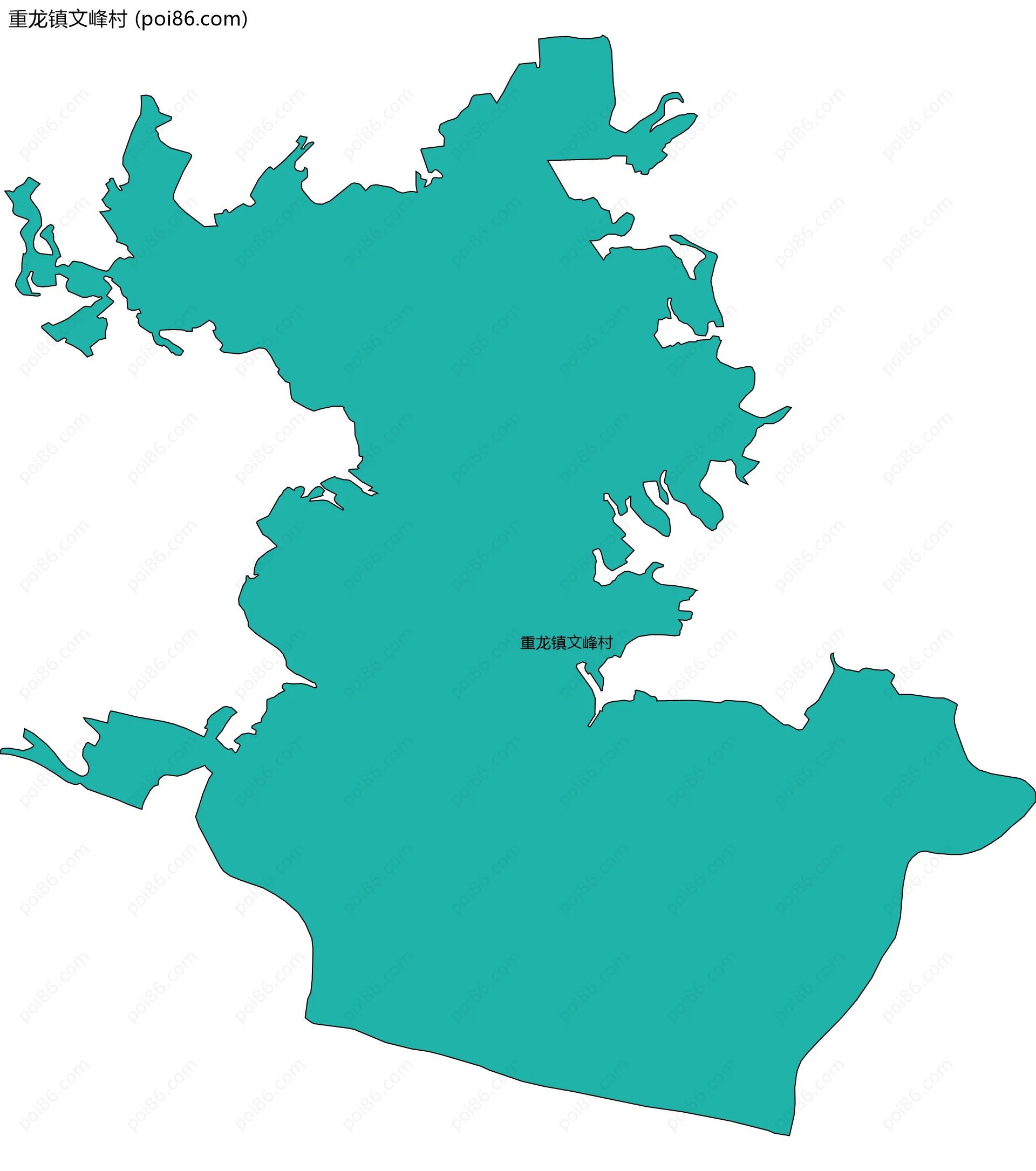 重龙镇文峰村边界地图