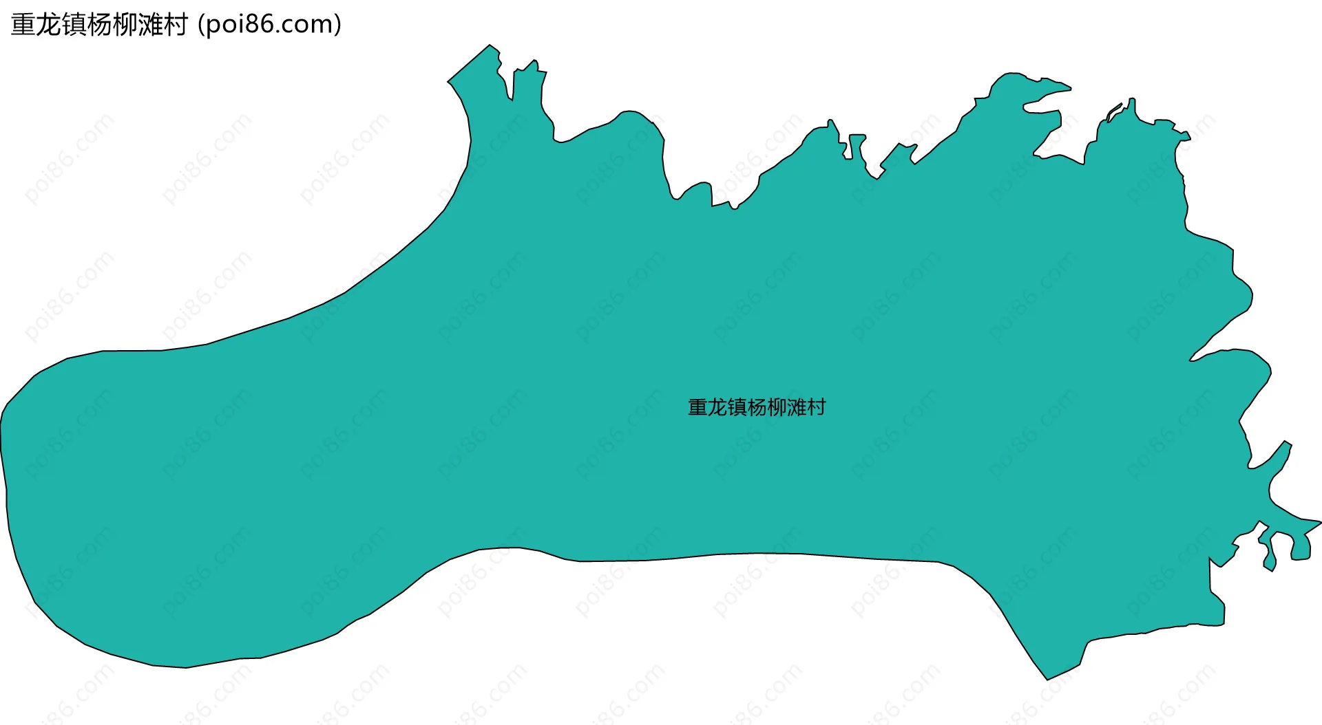 重龙镇杨柳滩村边界地图