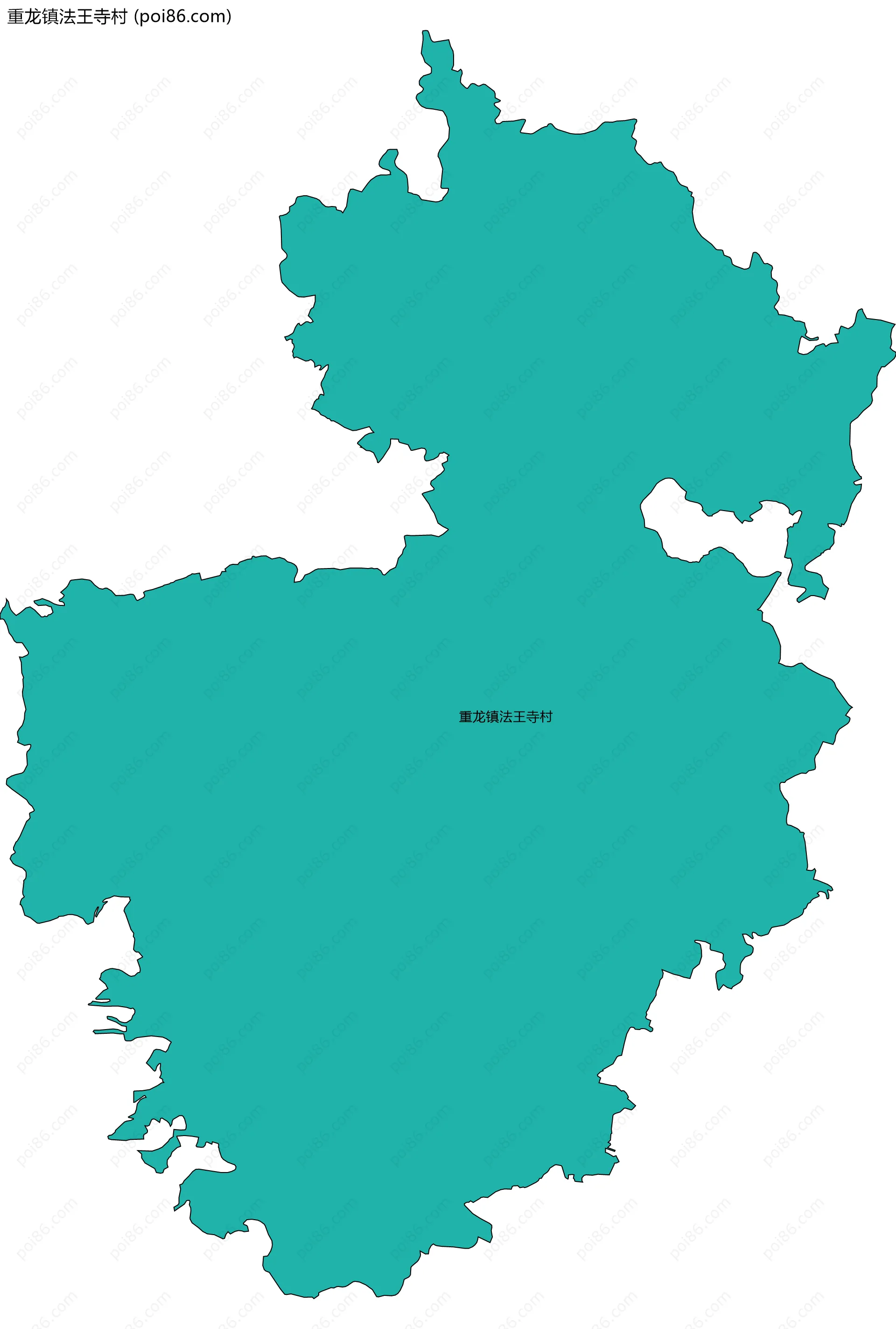 重龙镇法王寺村边界地图