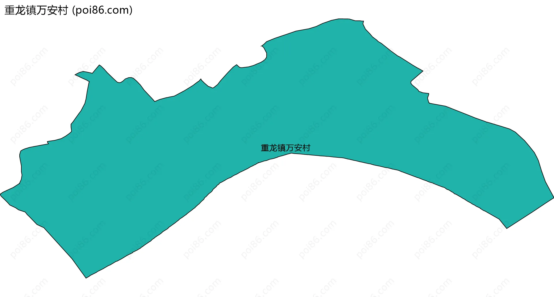 重龙镇万安村边界地图