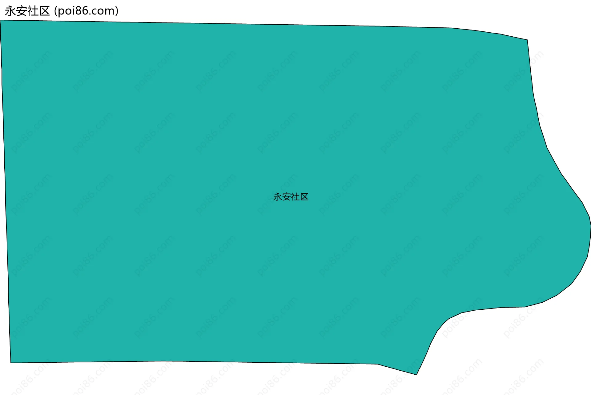 永安社区边界地图