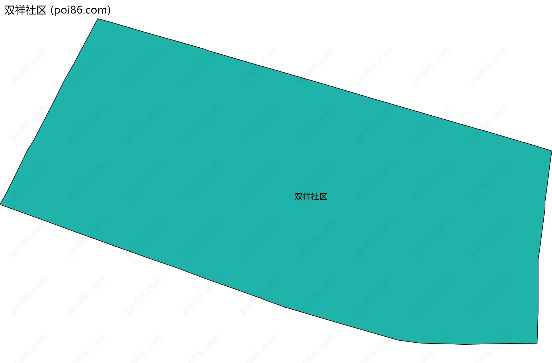双祥社区边界地图