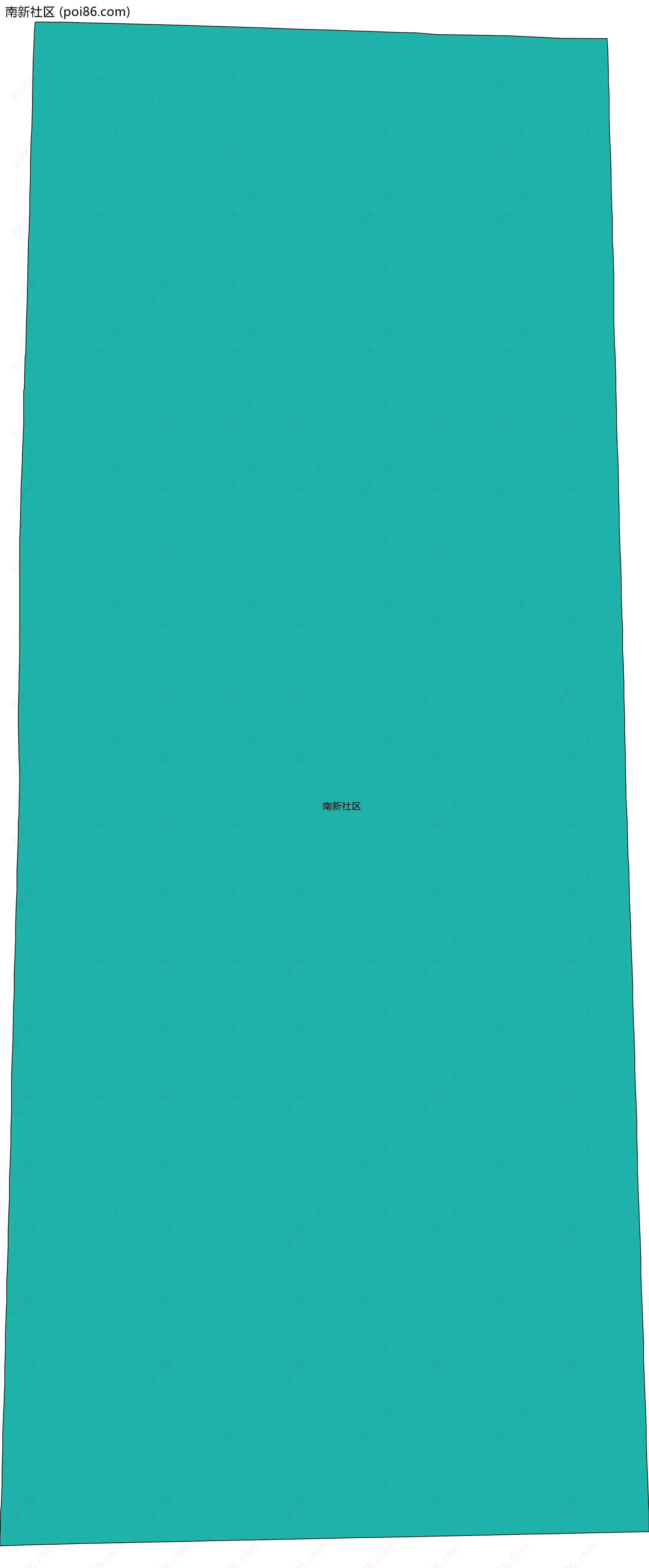 南新社区边界地图