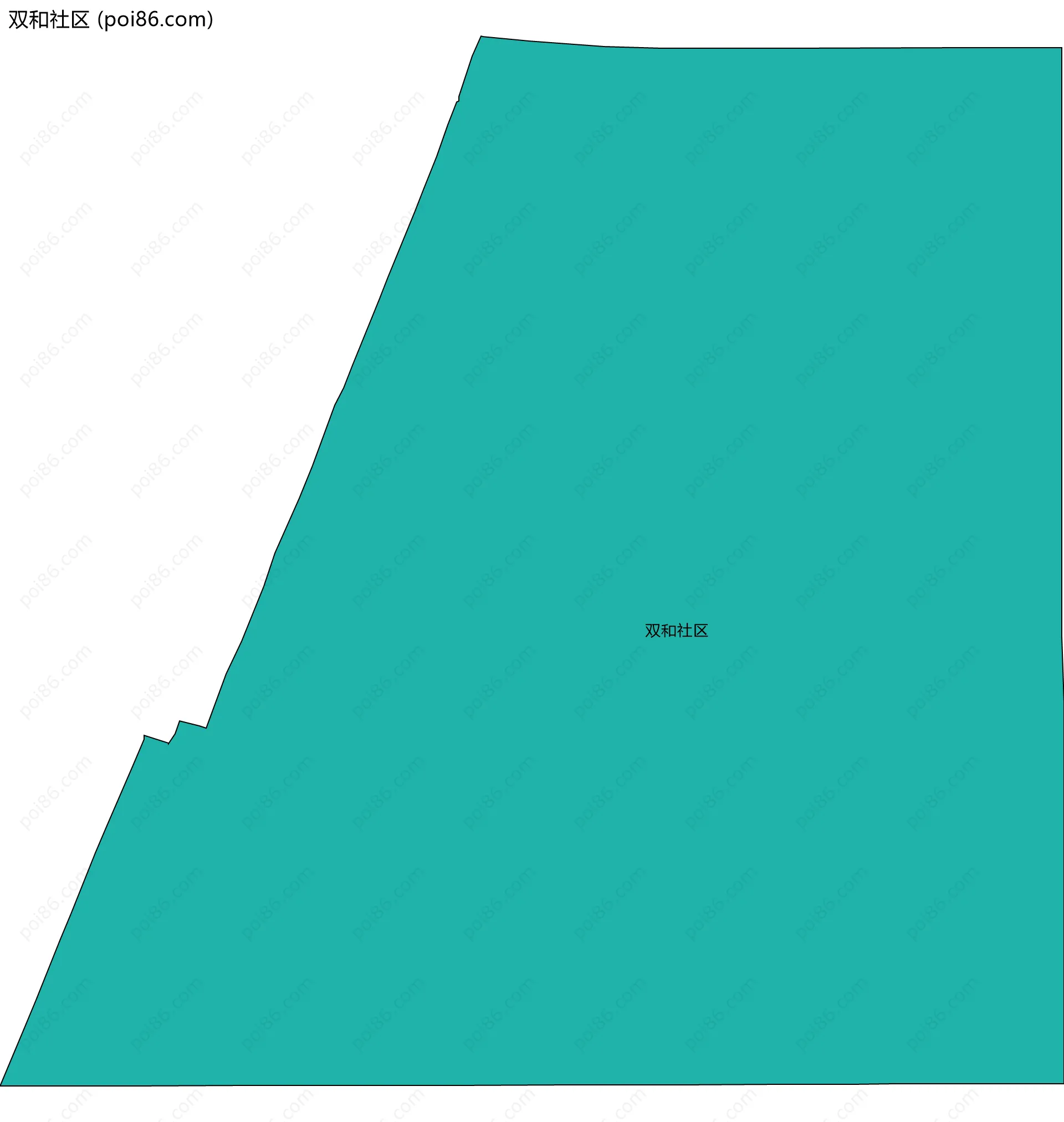 双和社区边界地图
