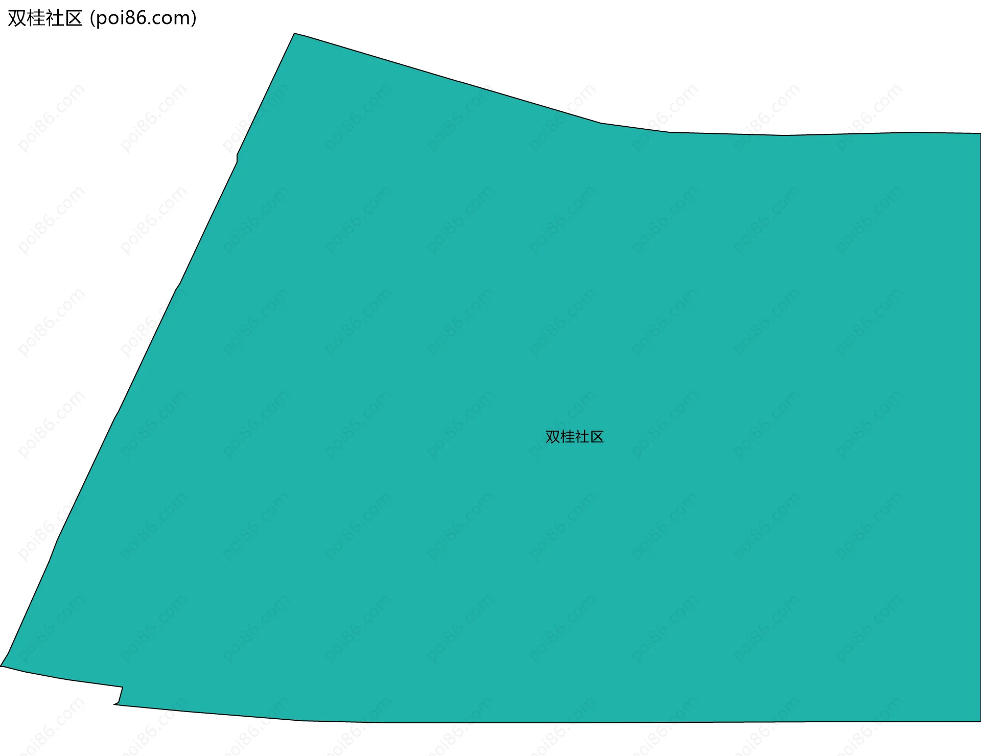 双桂社区边界地图