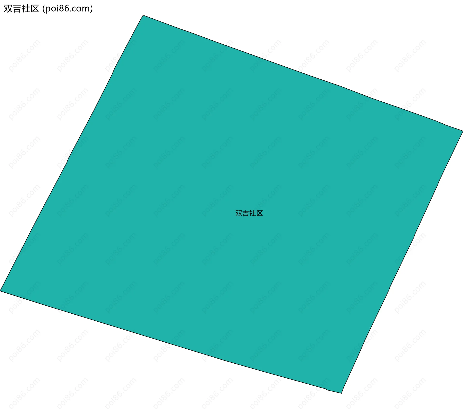 双吉社区边界地图