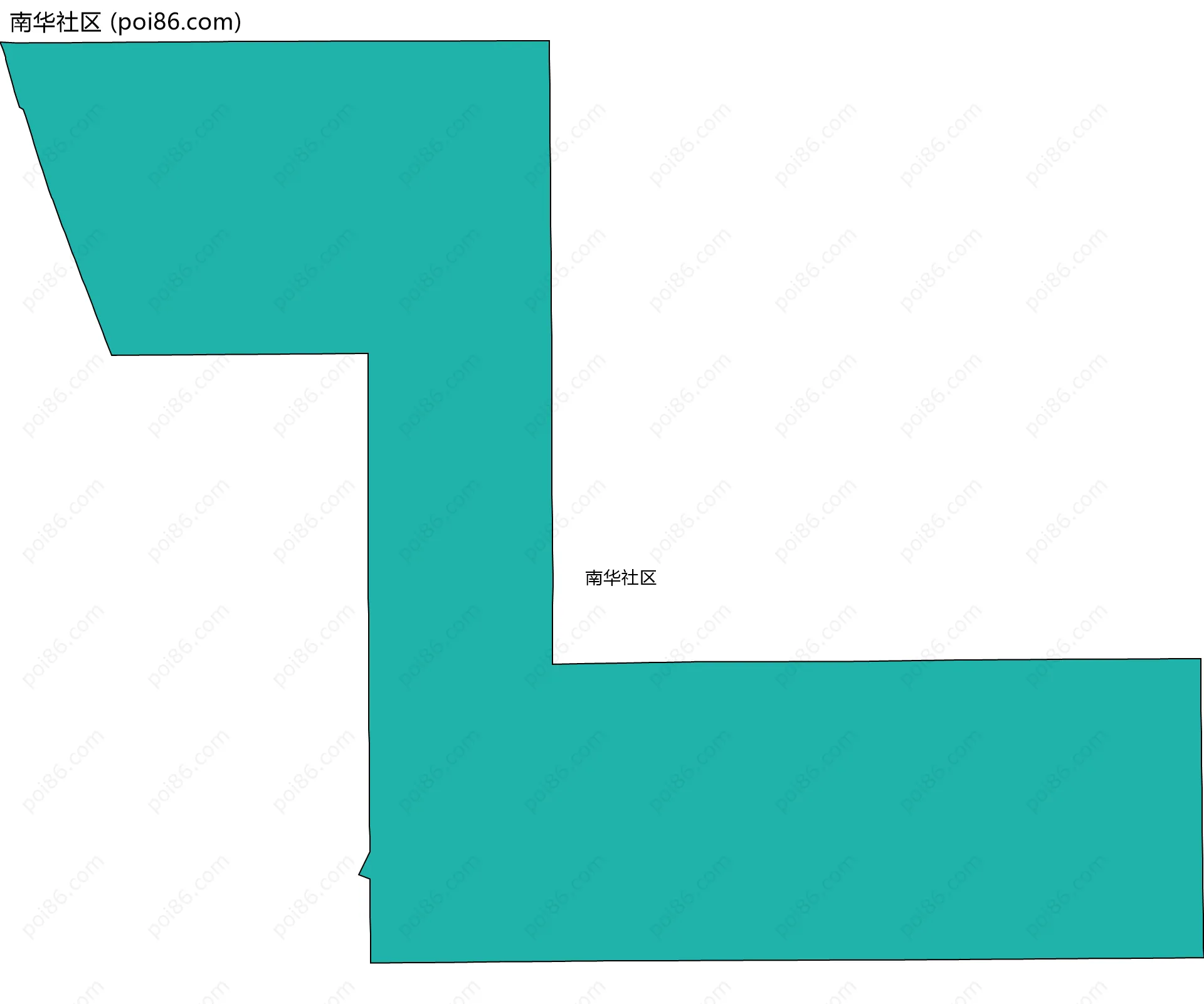 南华社区边界地图