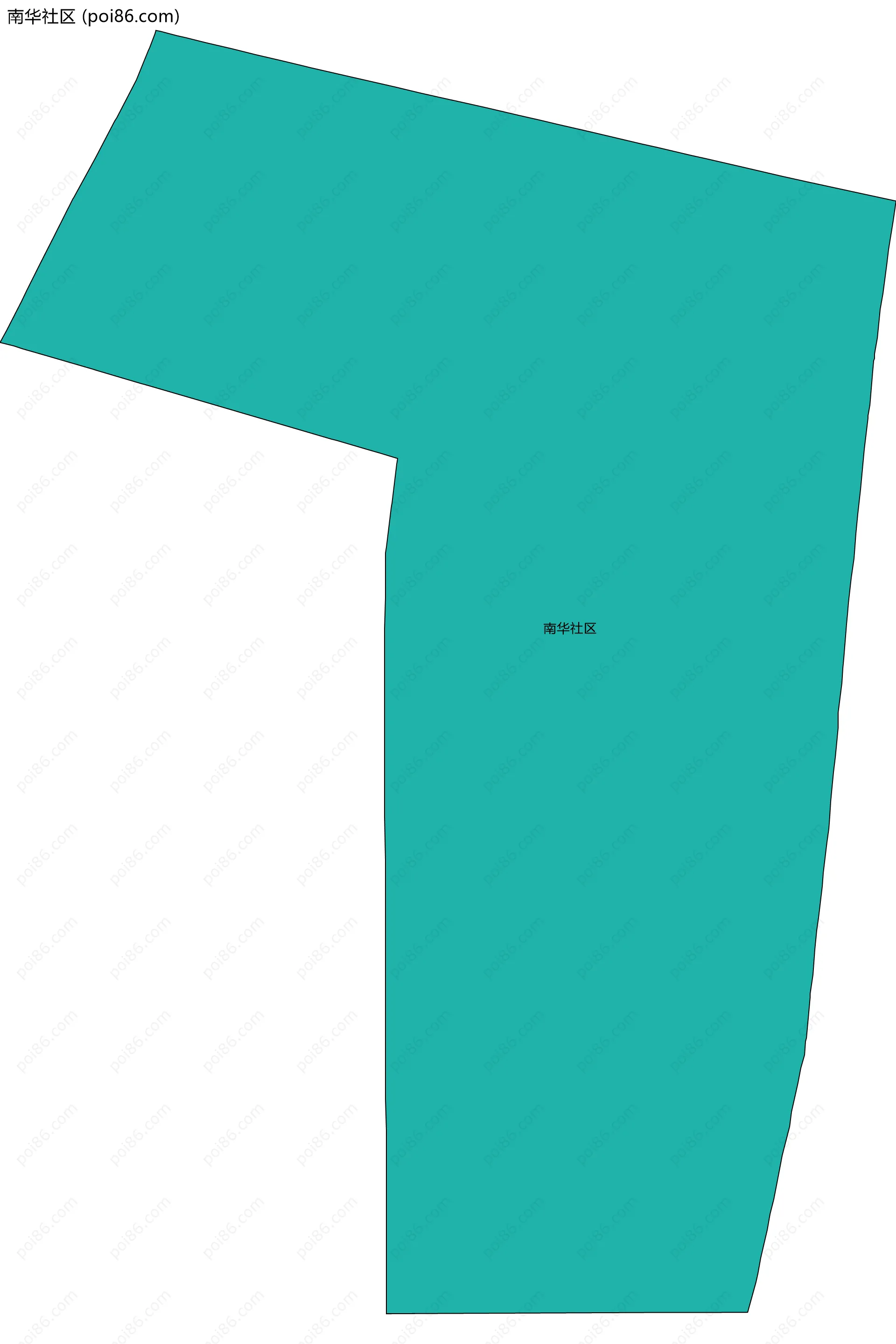 南华社区边界地图