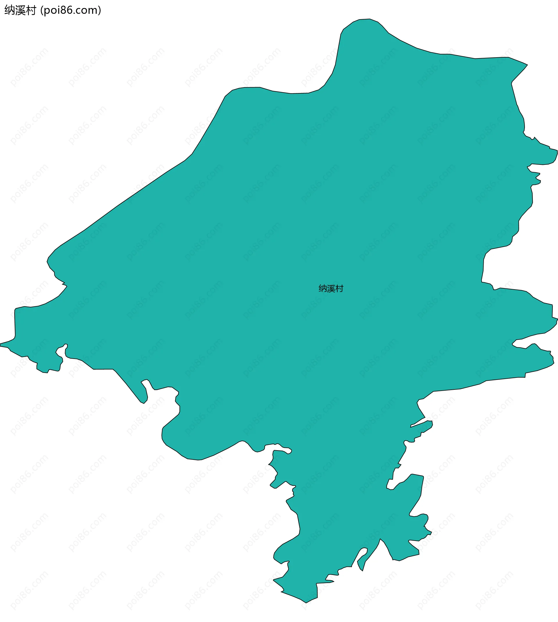 纳溪村边界地图