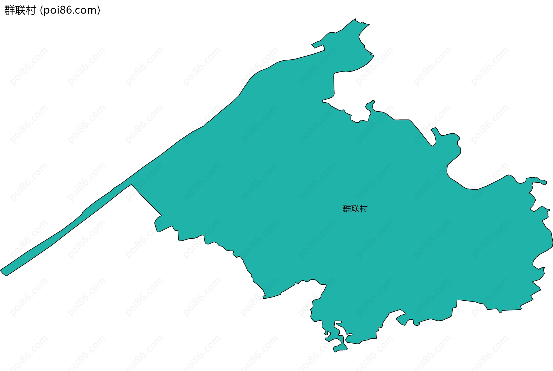 群联村边界地图