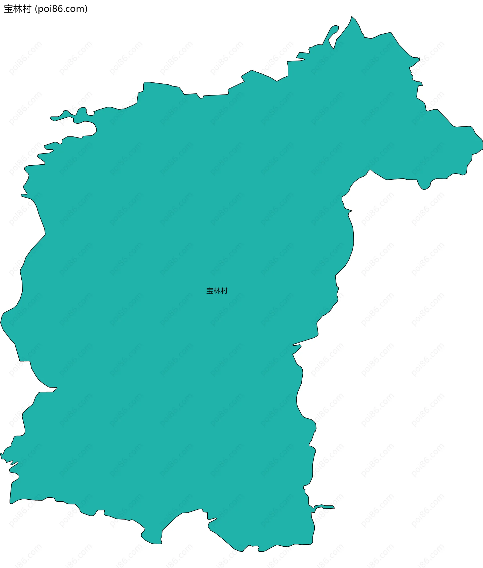 宝林村边界地图